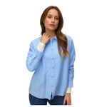 Vero Moda Nikko Stripe Button Up - Blue