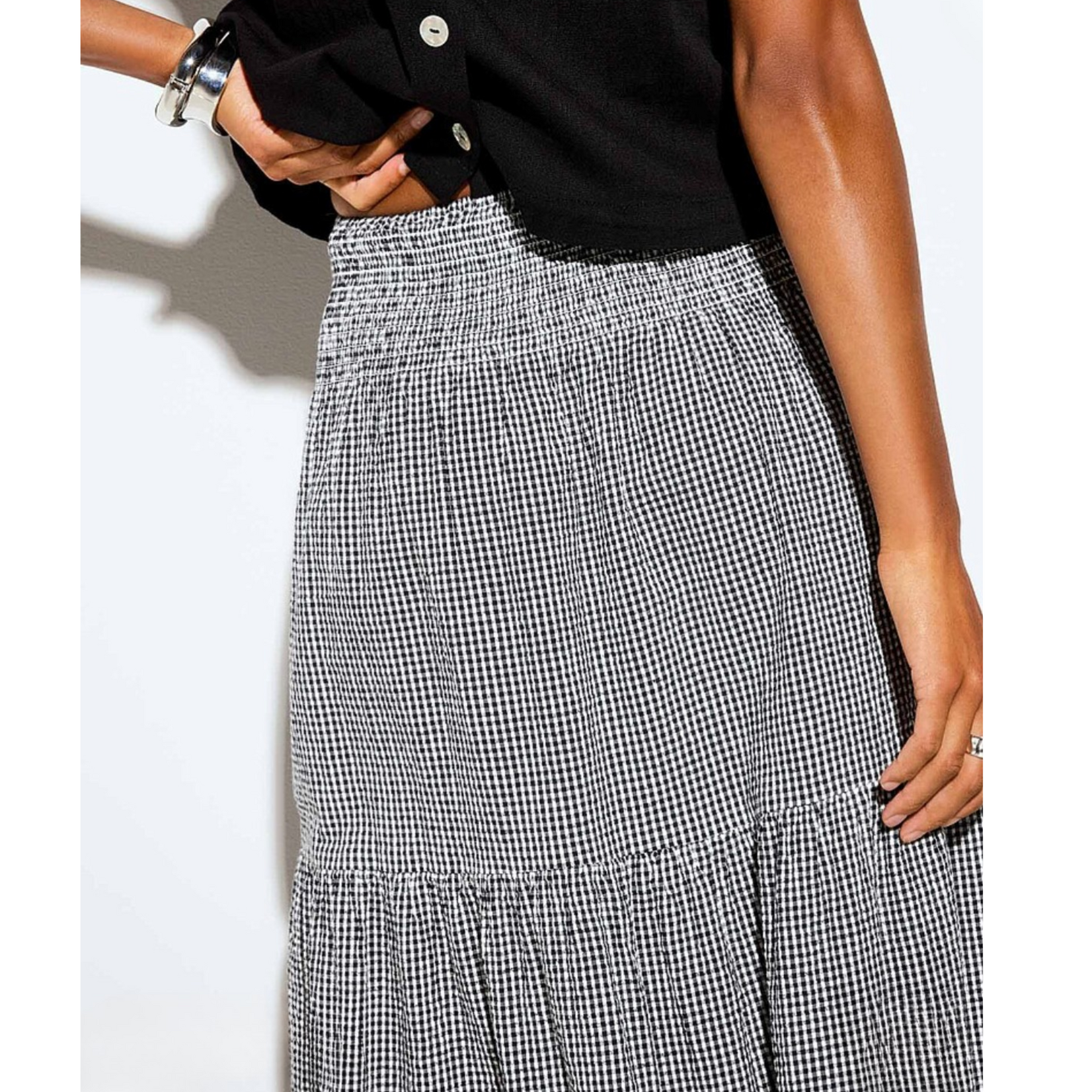 JJXX Ember Smocked Skirt