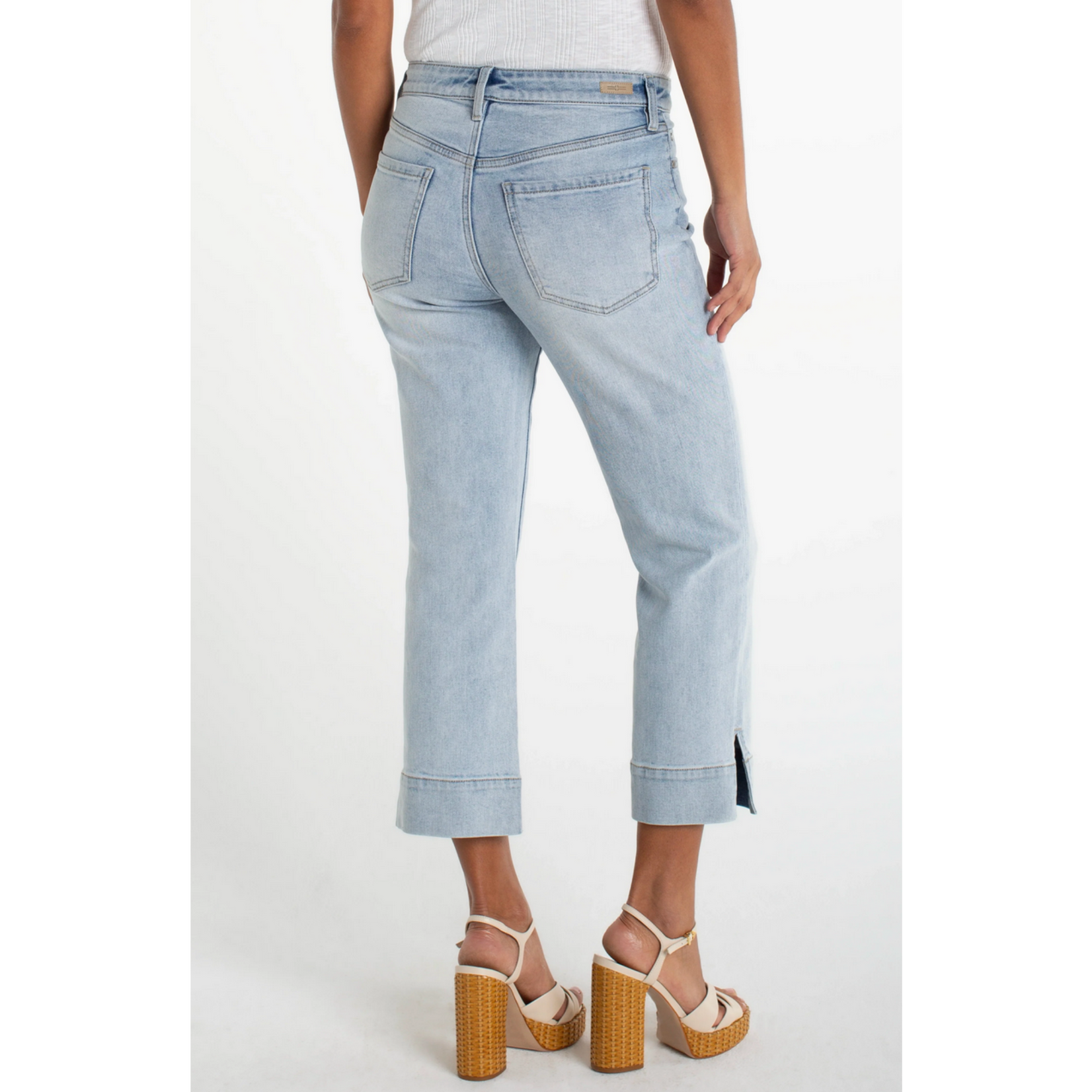 Liverpool Kennedy Crop Split Hem
