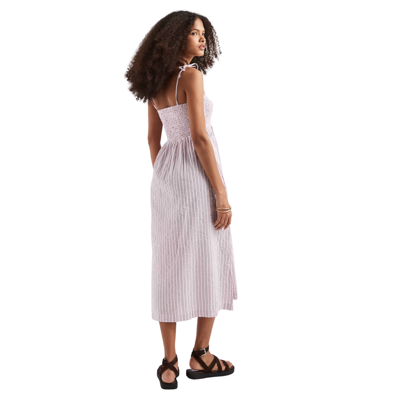 JJXX Peony Seersucker Smock Dress