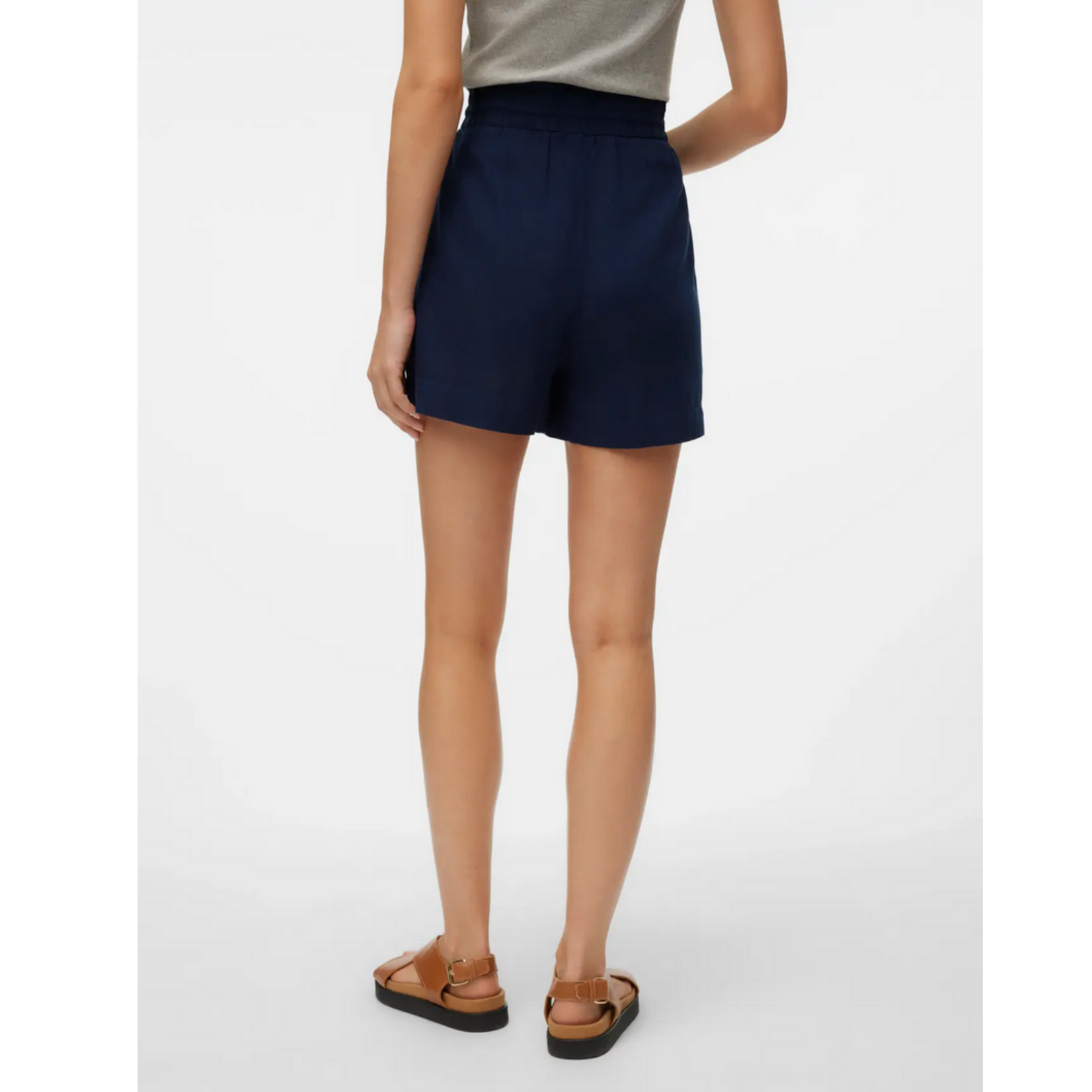 Vero Moda Isla Drawstring Shorts - Navy