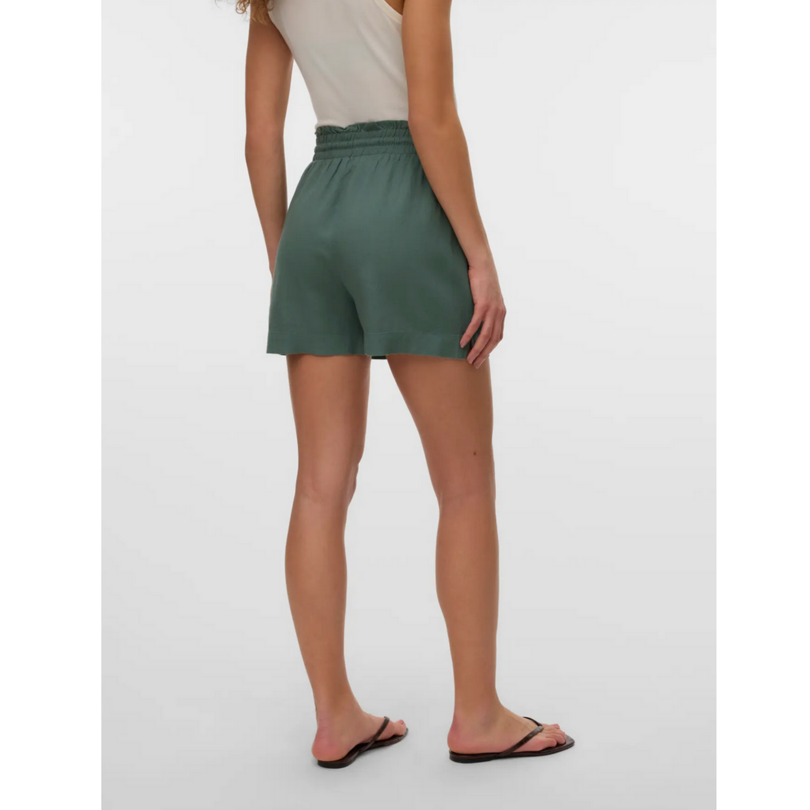 Vero Moda Isla Drawstring Shorts  - Laurel
