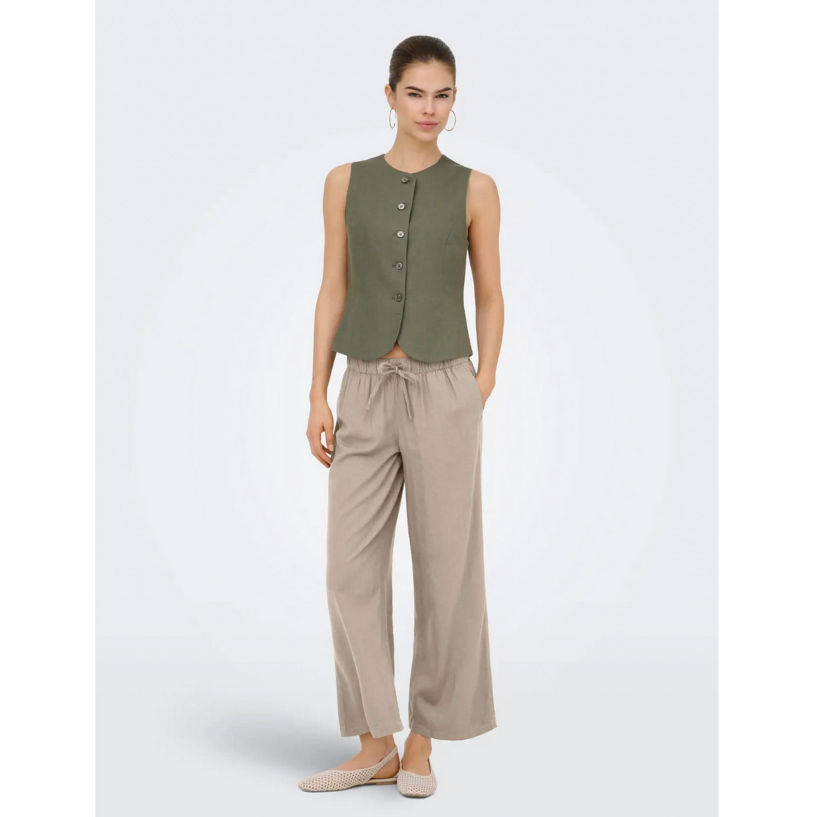 Only Millie Linen Blend Cullotte