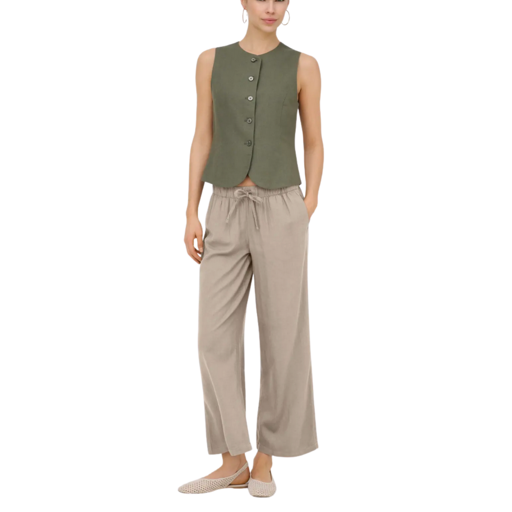 Only Millie Linen Blend Cullotte