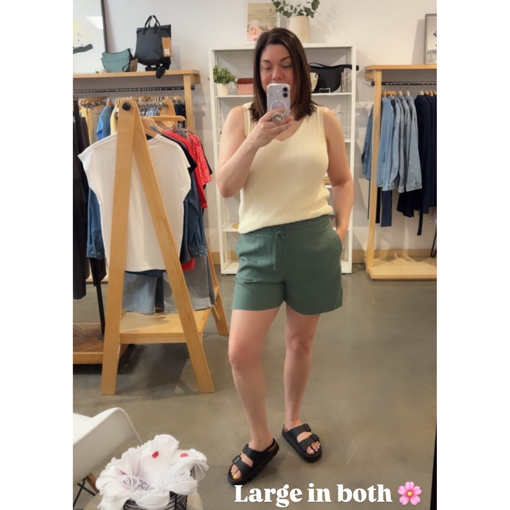 Vero Moda Isla Drawstring Shorts  - Laurel