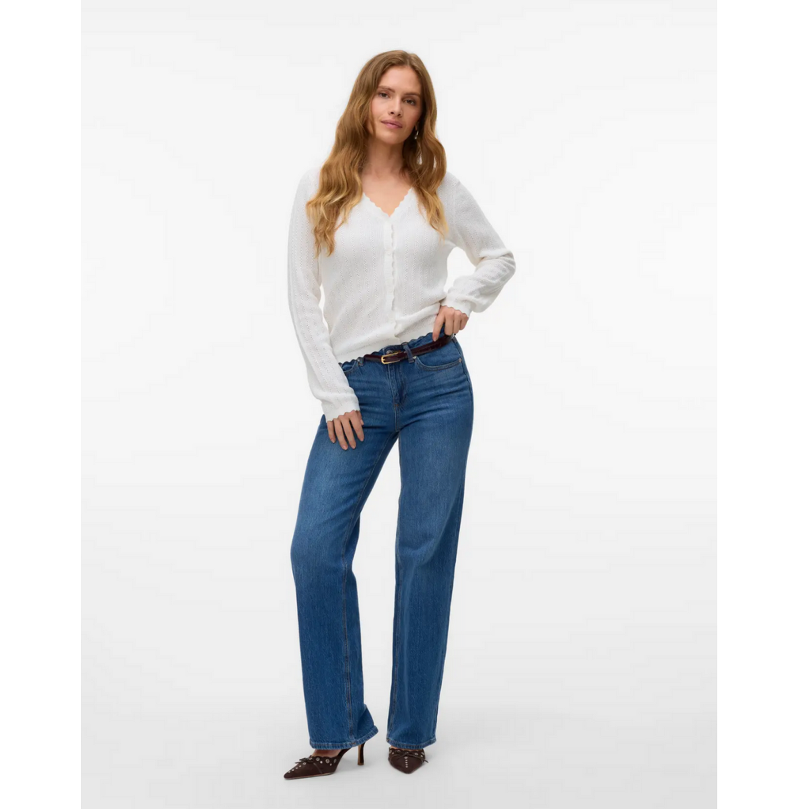 Vero Moda Camellia Pointelle Cardigan