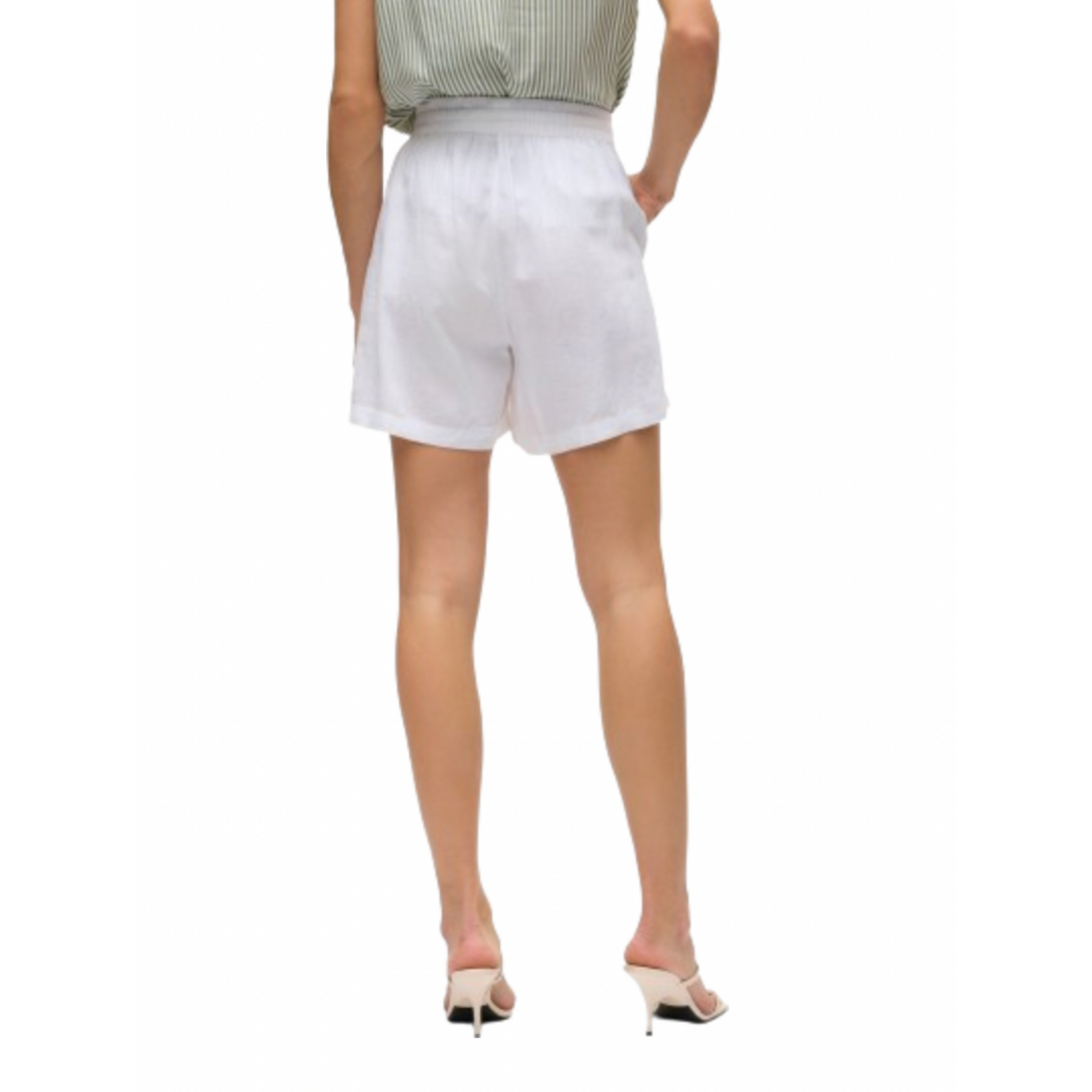 Vero Moda Cali Linen Shorts - Snow White