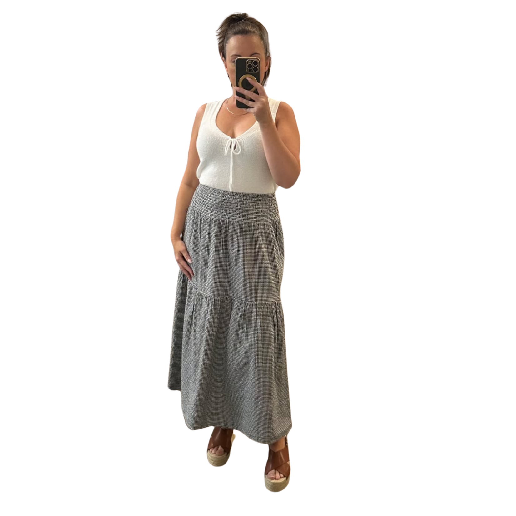 JJXX Ember Smocked Skirt