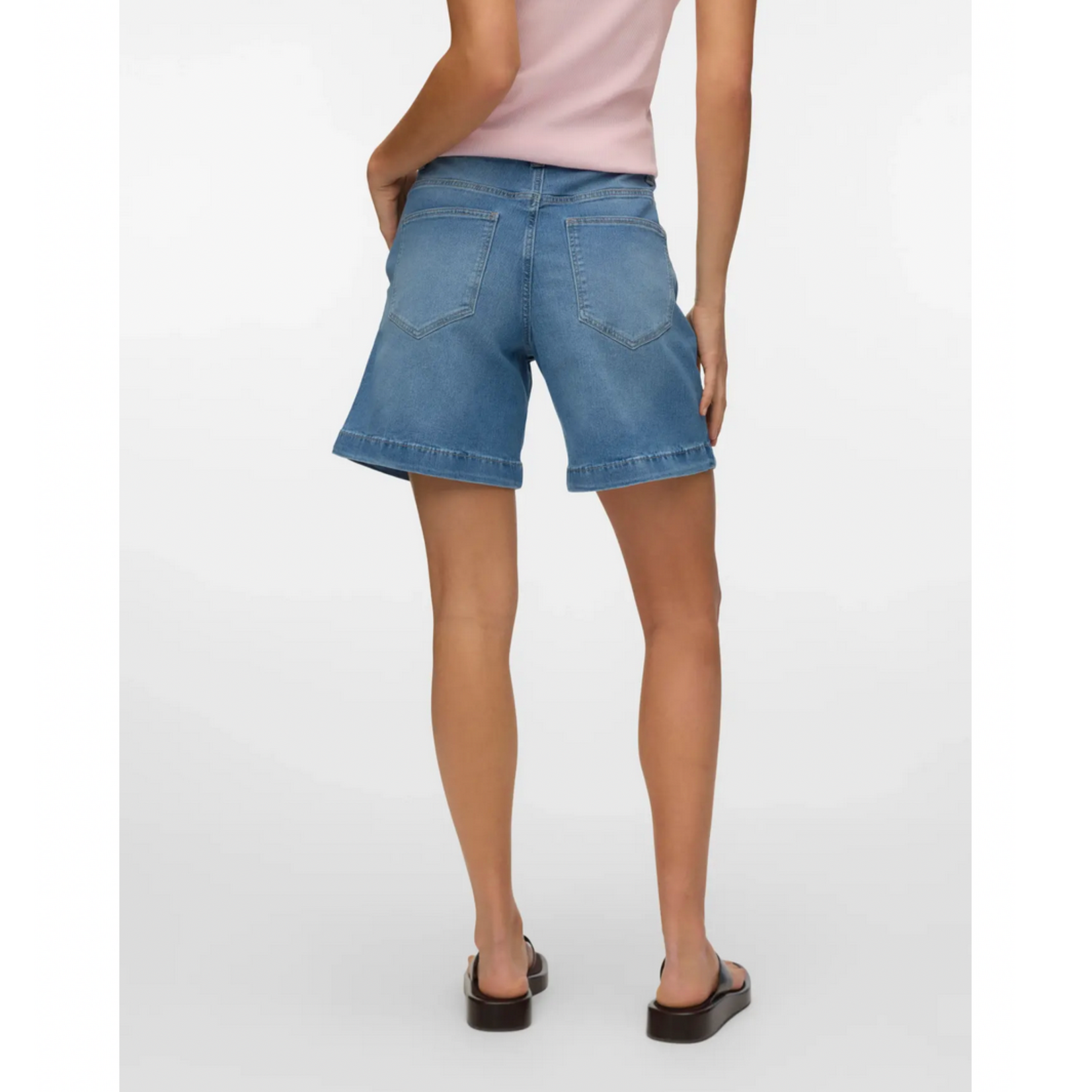 Vero Moda Polly Mid Rise Denim Shorts