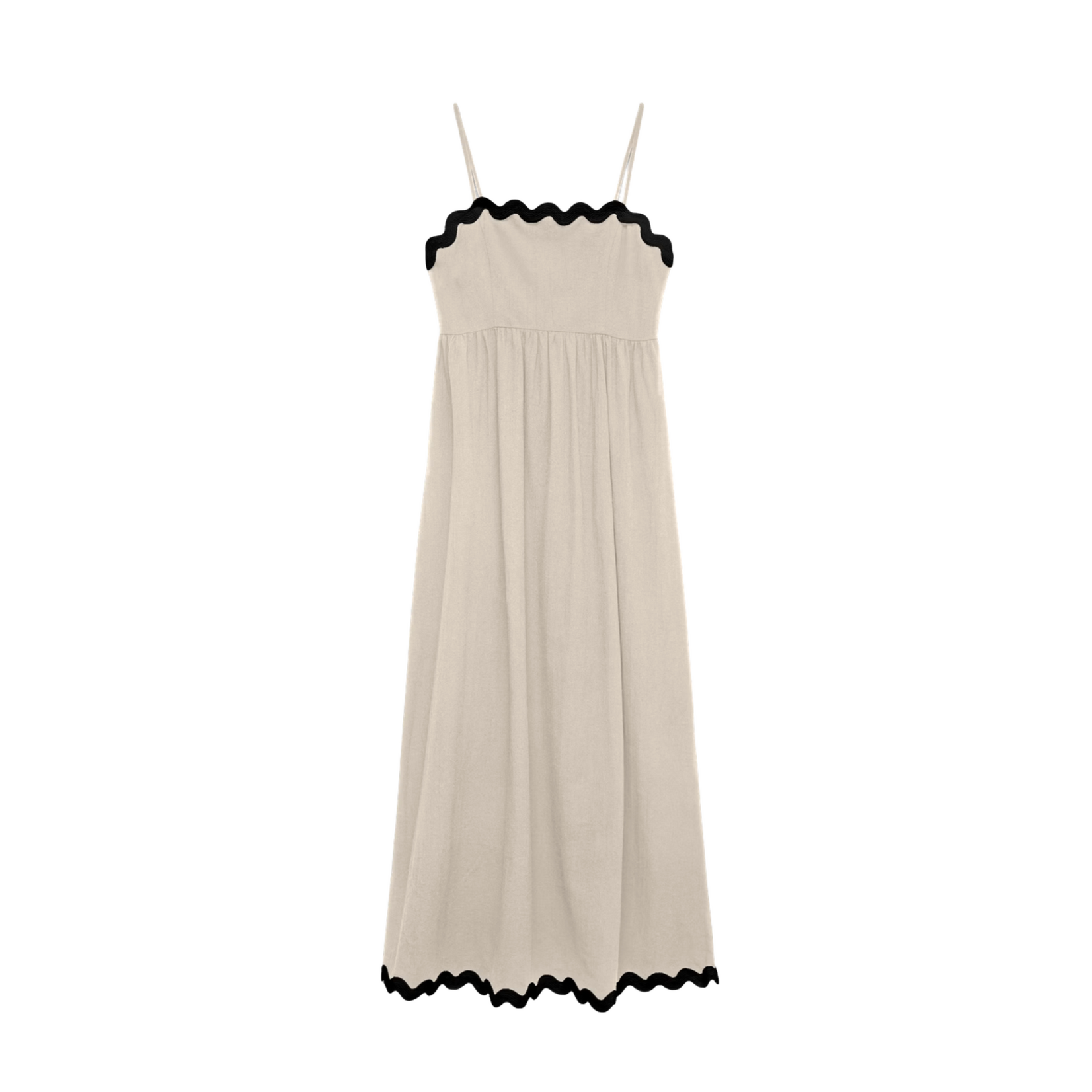 Vero Moda Savannah Scallop Dress - Birch