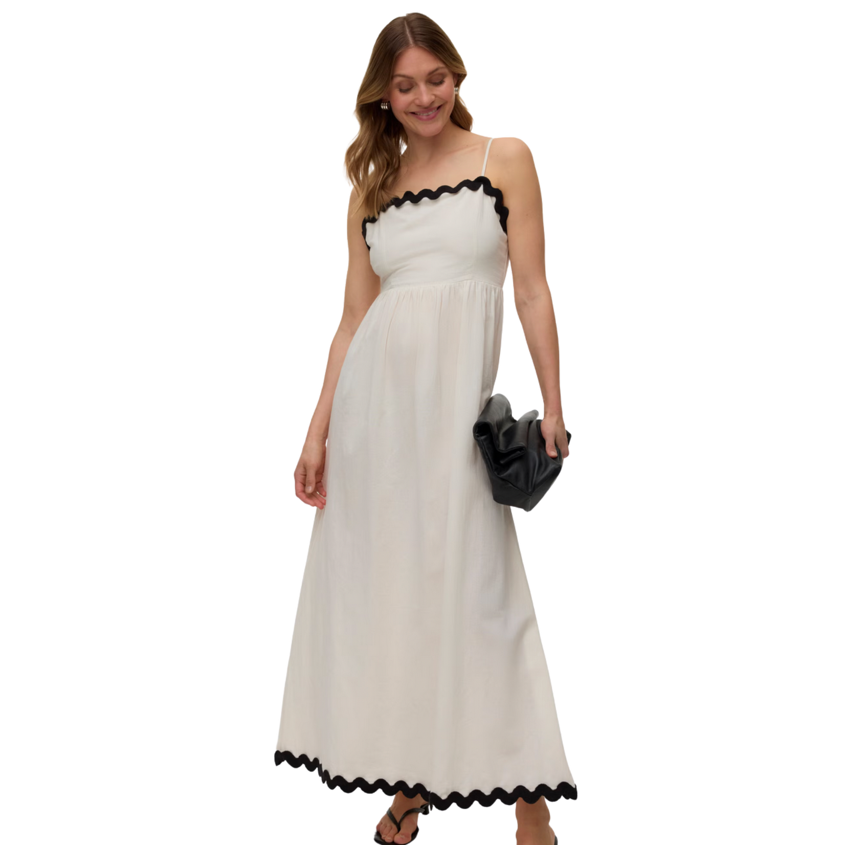 Vero Moda Savannah Scallop Dress - Birch