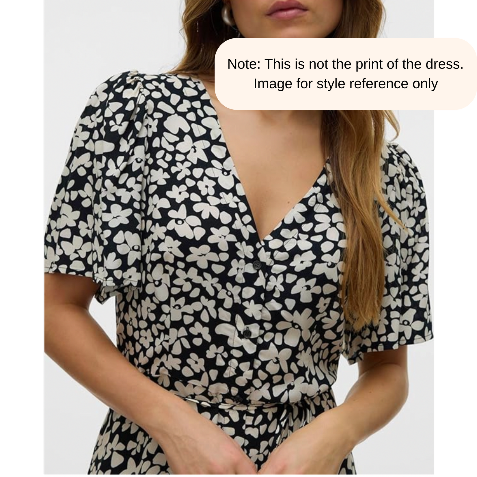 Vero Moda Laine Ditsy Floral Midi Dress