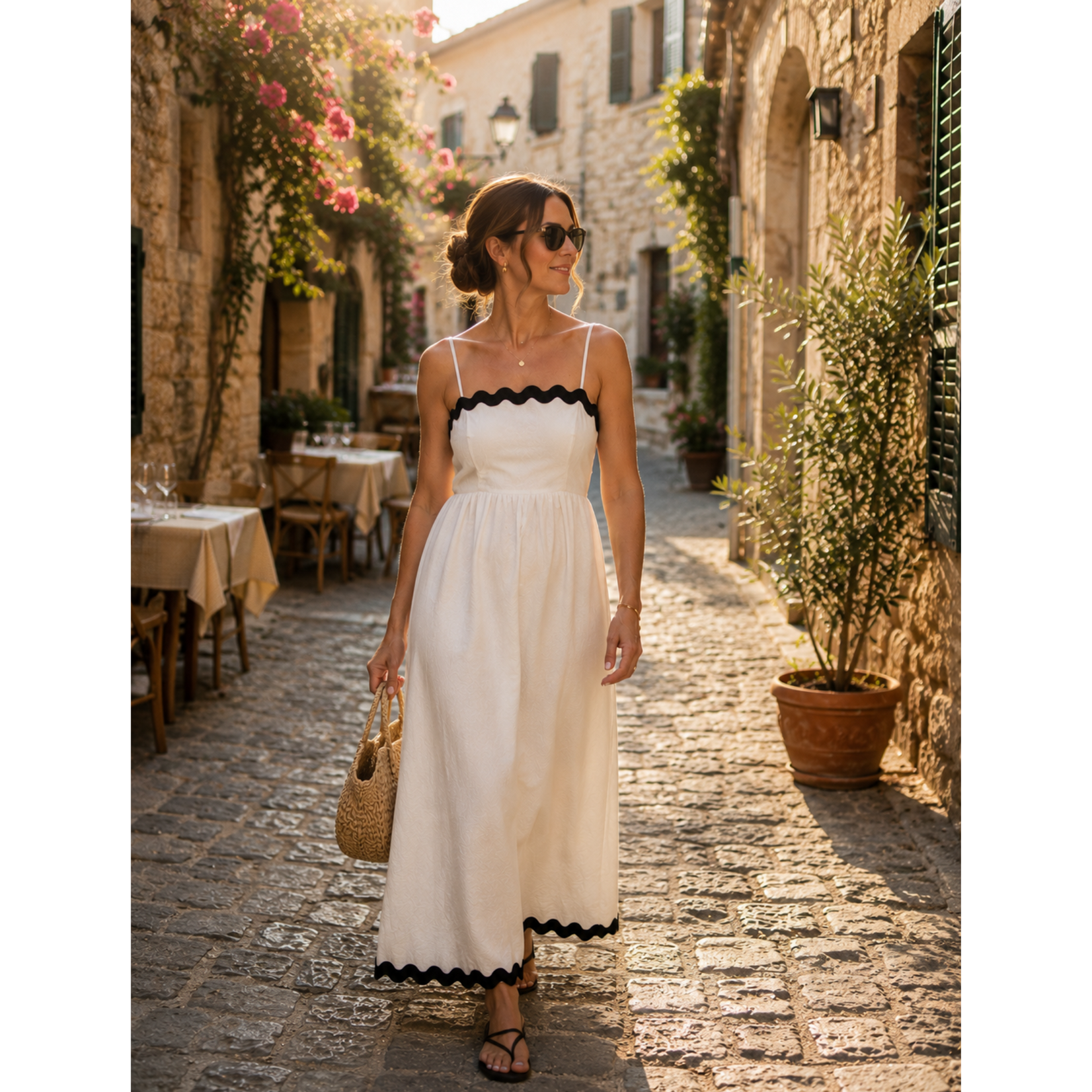 Vero Moda Savannah Scallop Dress - Birch