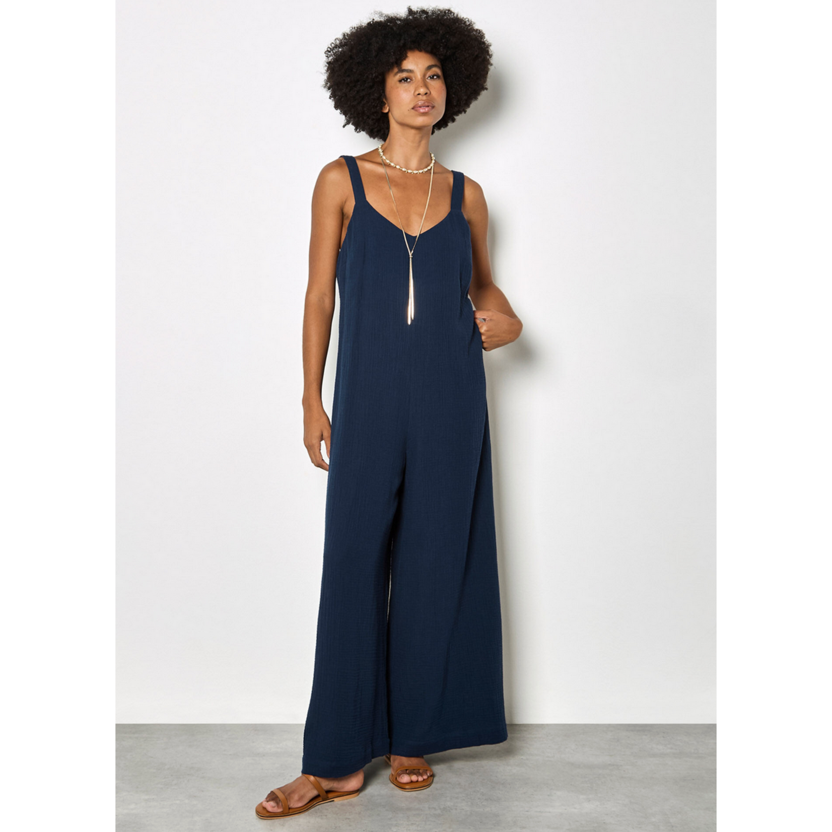 Apricot Genevieve Jumpsuit