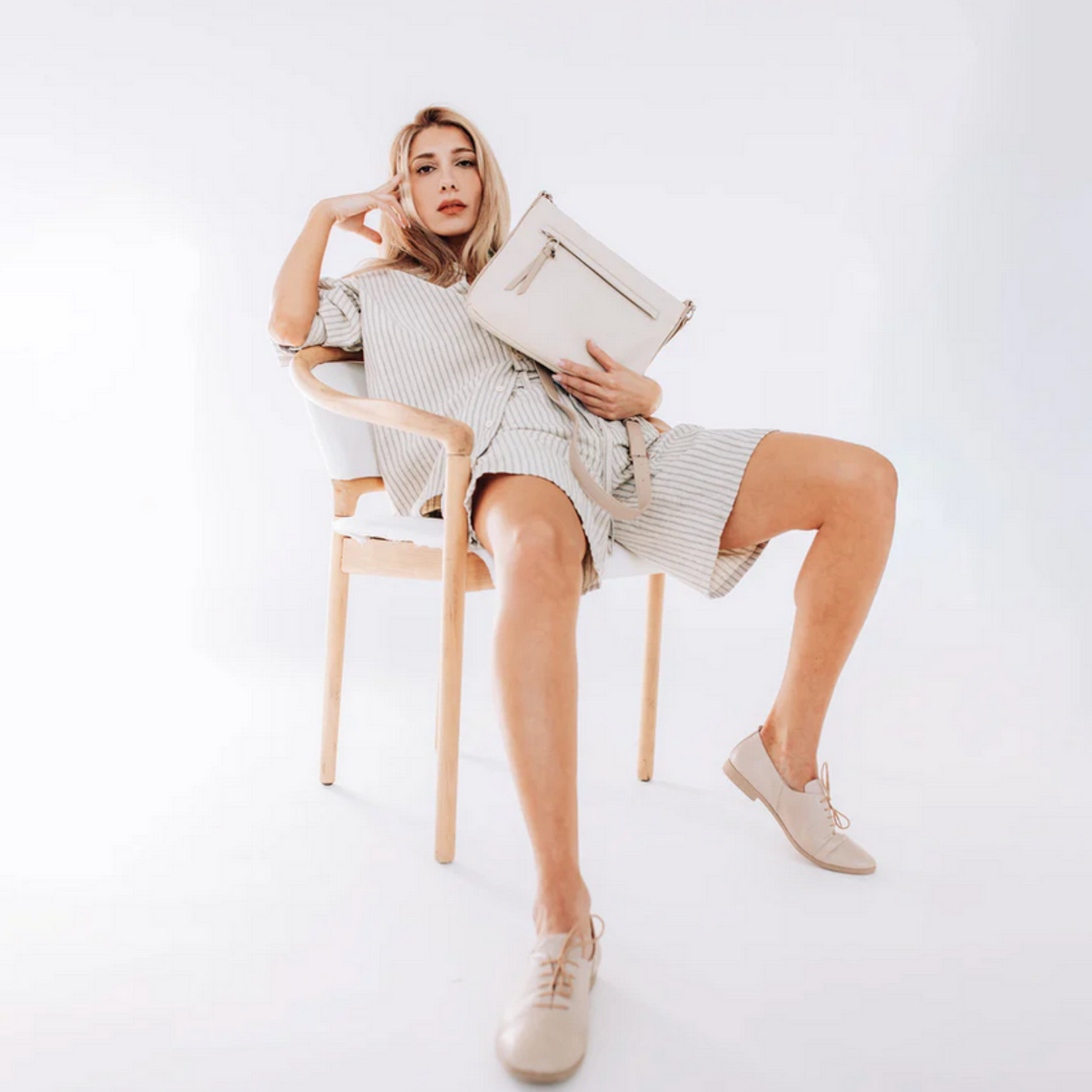 Co Lab Esther Shoulder Bag - Bone