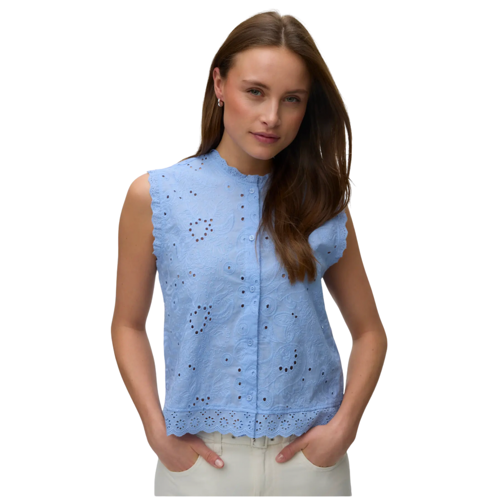 Vero Moda Elizabeth Eyelet Top