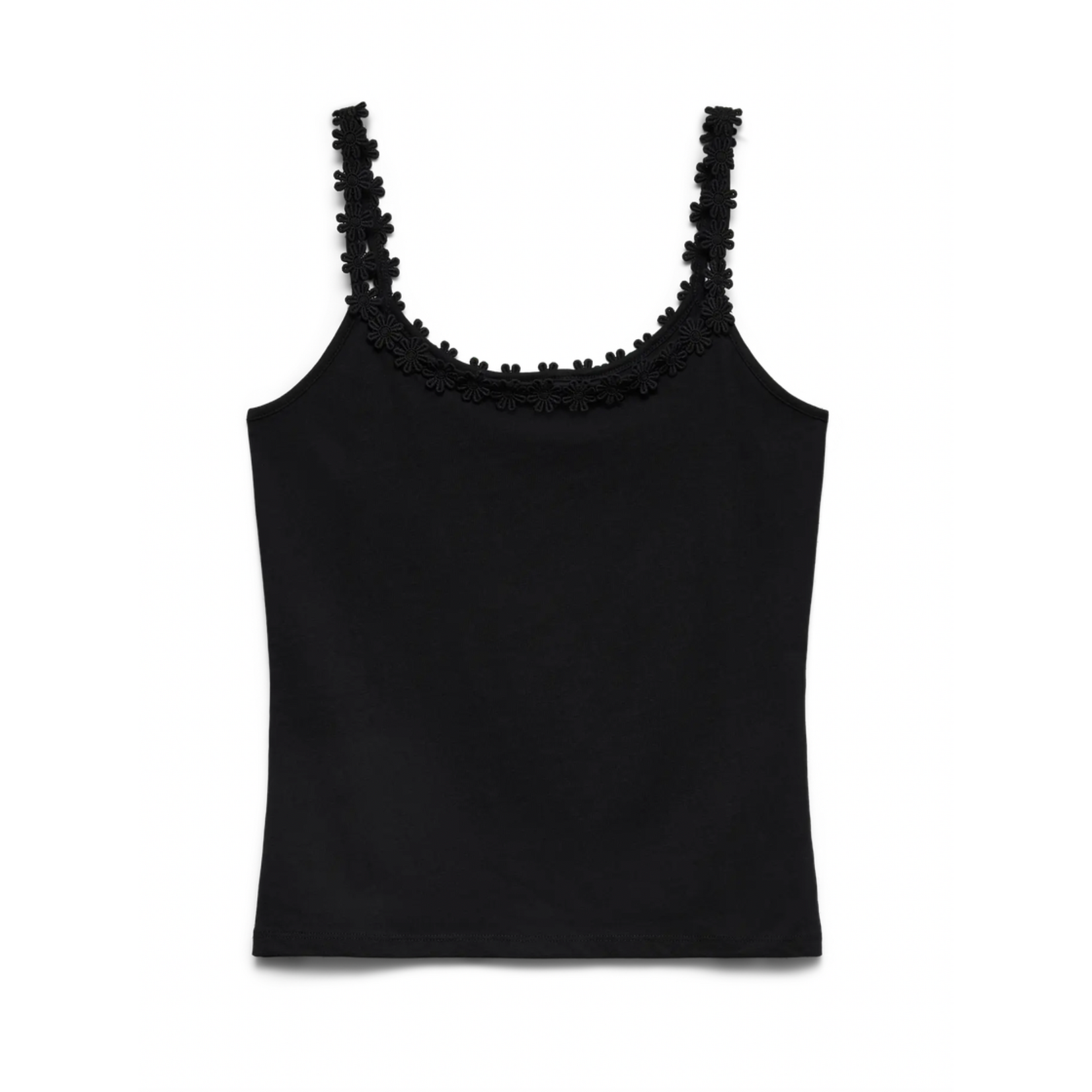 Vero Moda Daisy Trim Tank - Black