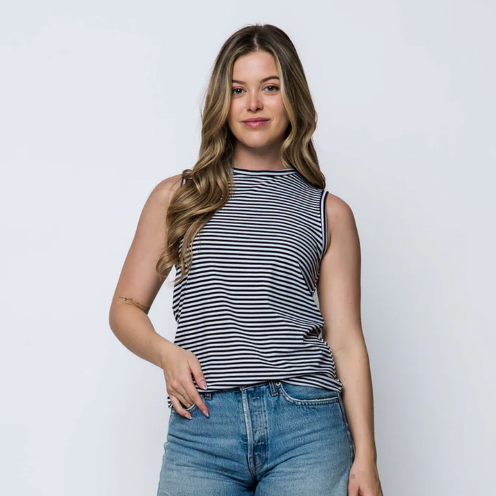 ORB Sophia Striped Tank