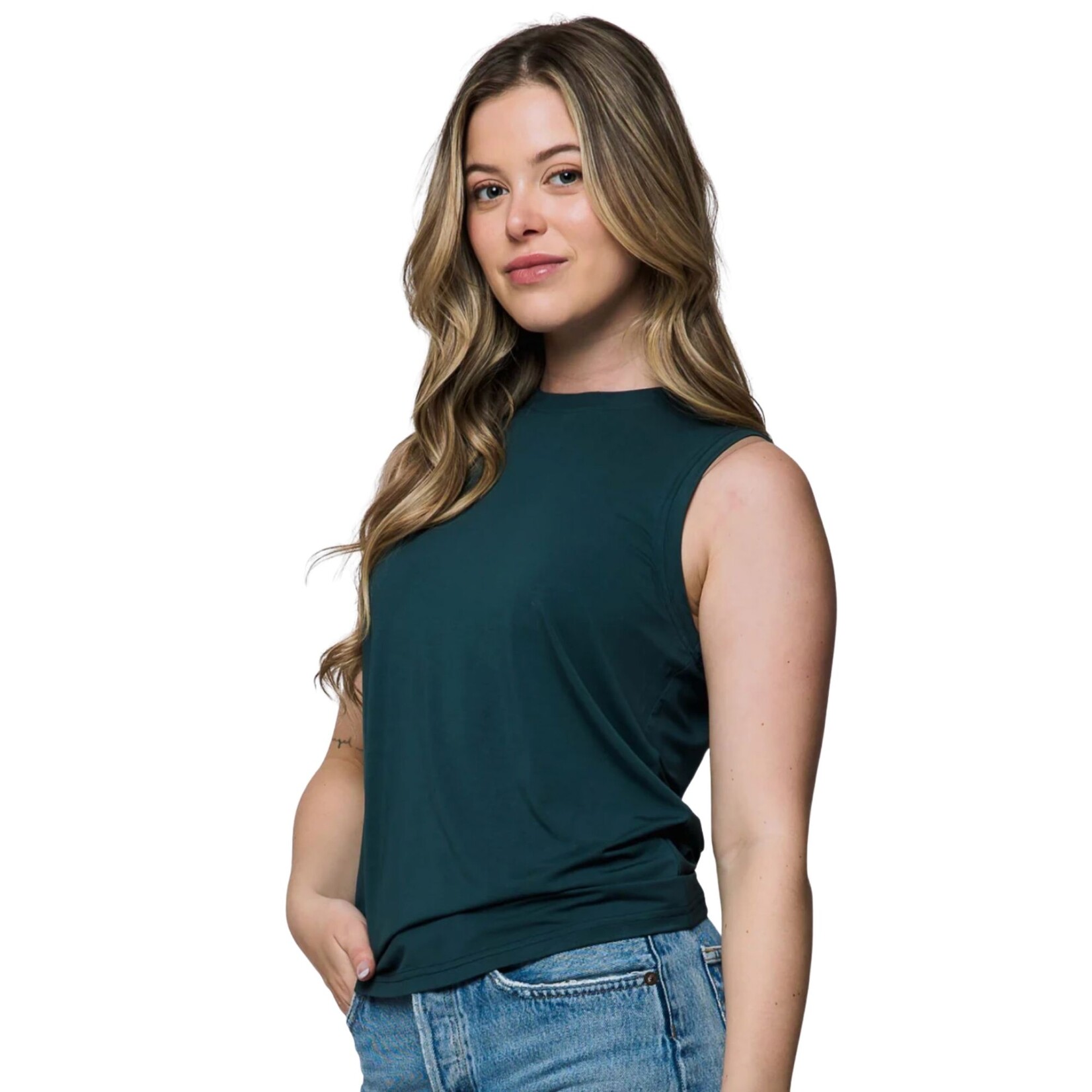 ORB Sophia Tank - Peacock