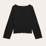 Vero Moda Norah Cotton Boatneck Knit - Black