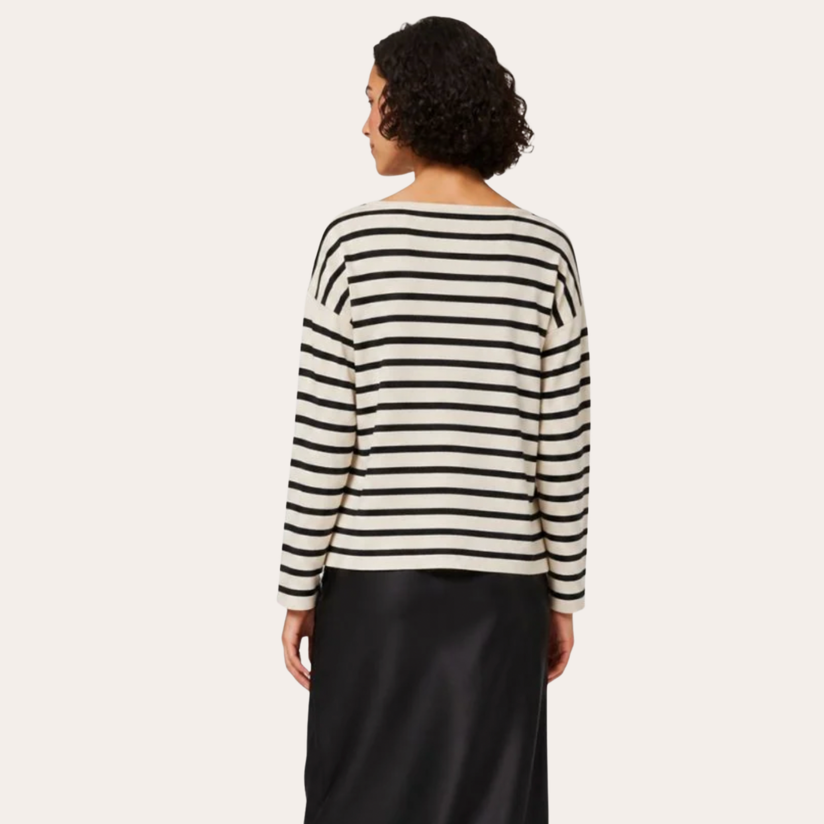 Vero Moda Norah Cotton Boatneck Knit - Black