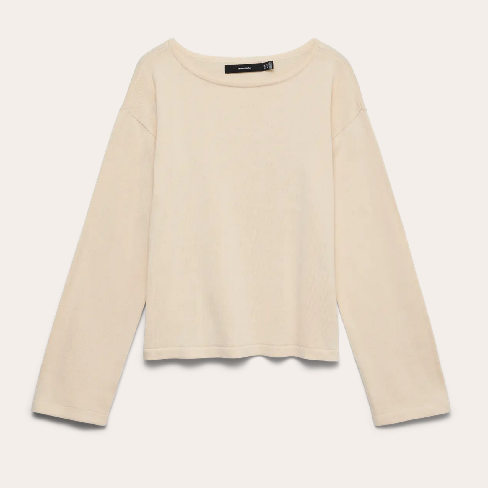 Vero Moda Norah Cotton Boatneck Knit - Birch