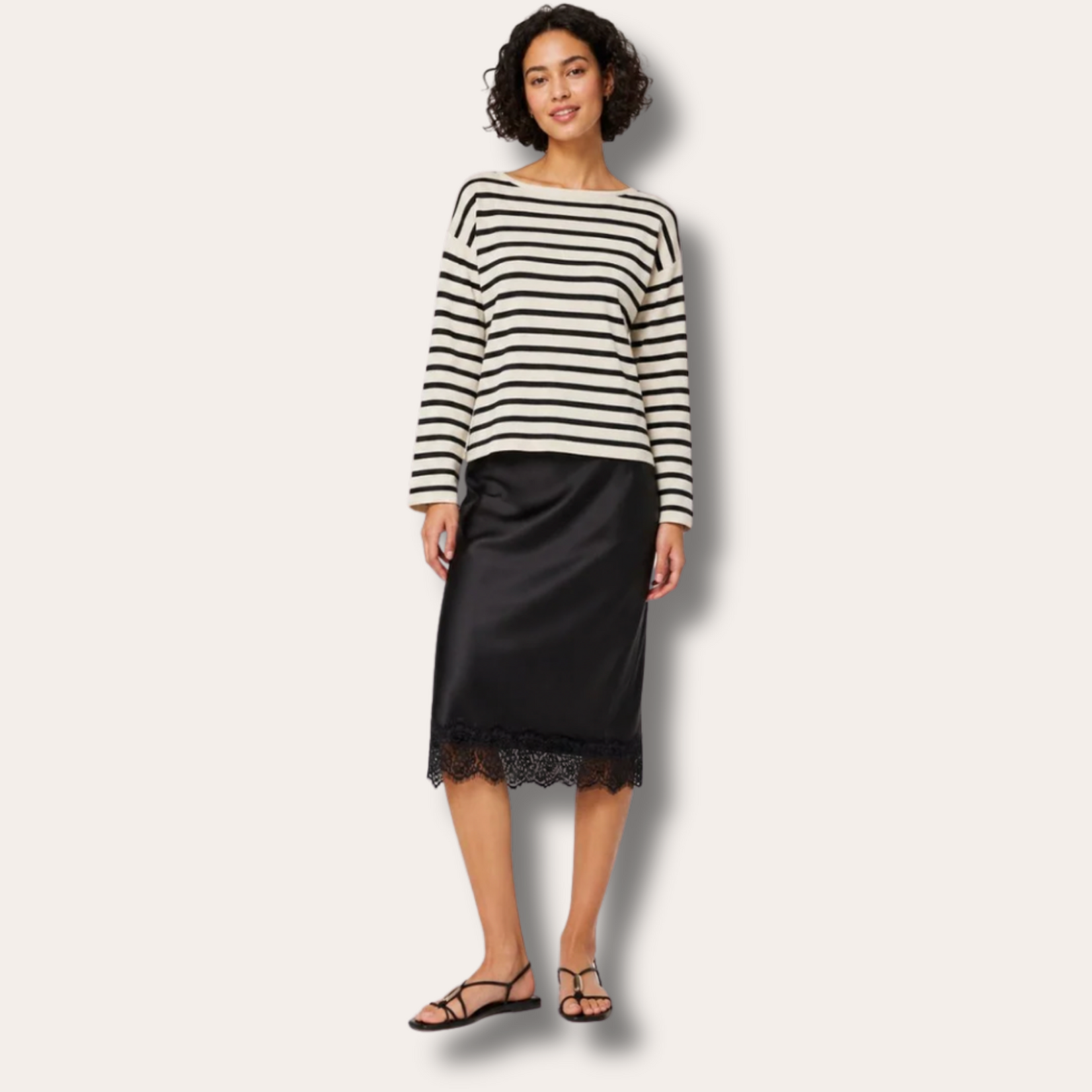 Vero Moda Norah Cotton Boatneck Knit - Birch