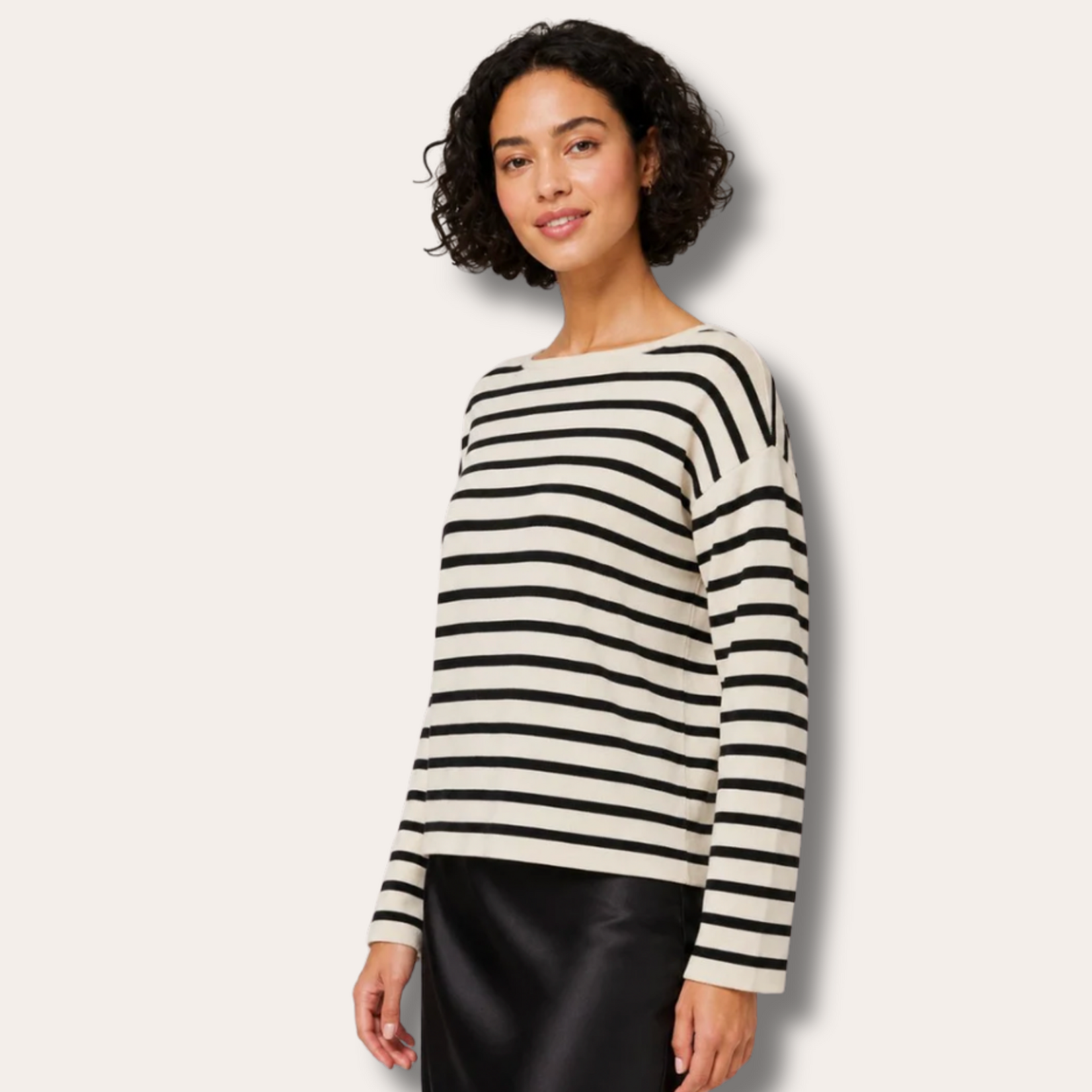 Vero Moda Norah Cotton Boatneck Knit - Striped