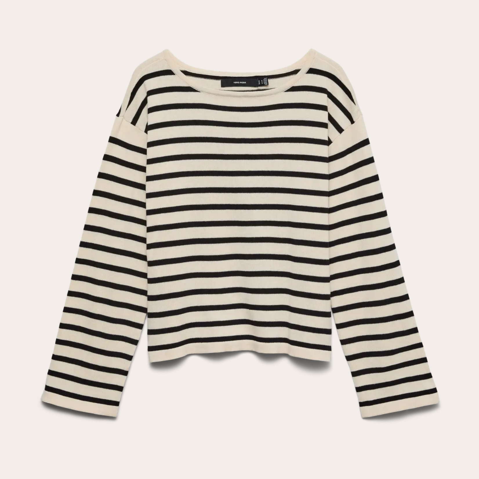 Vero Moda Norah Cotton Boatneck Knit - Striped