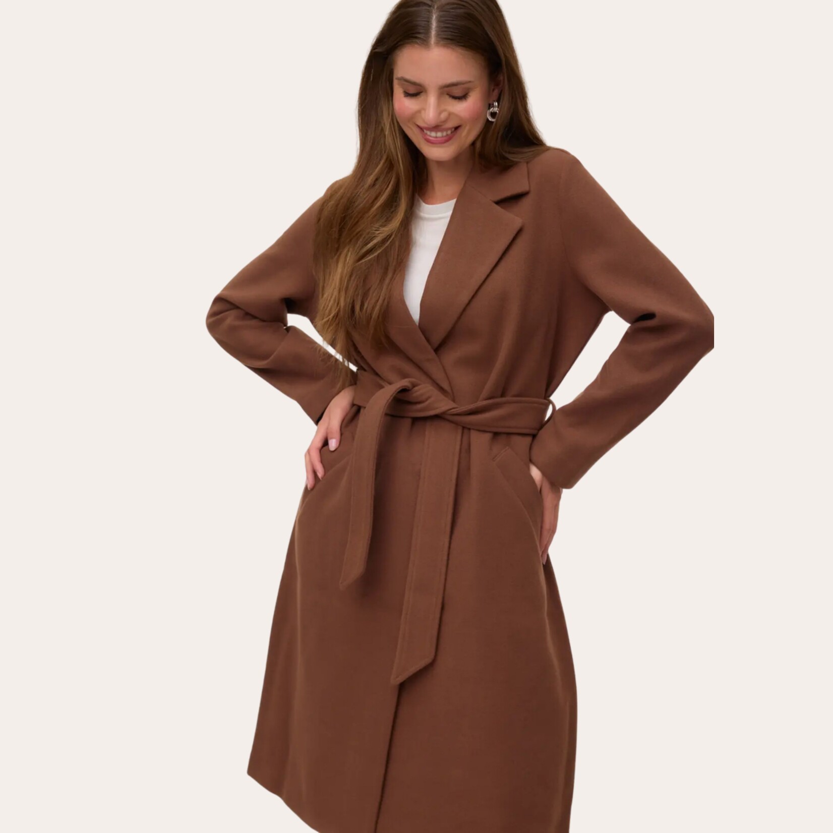 Vero Moda Topaz Long Belted Coat