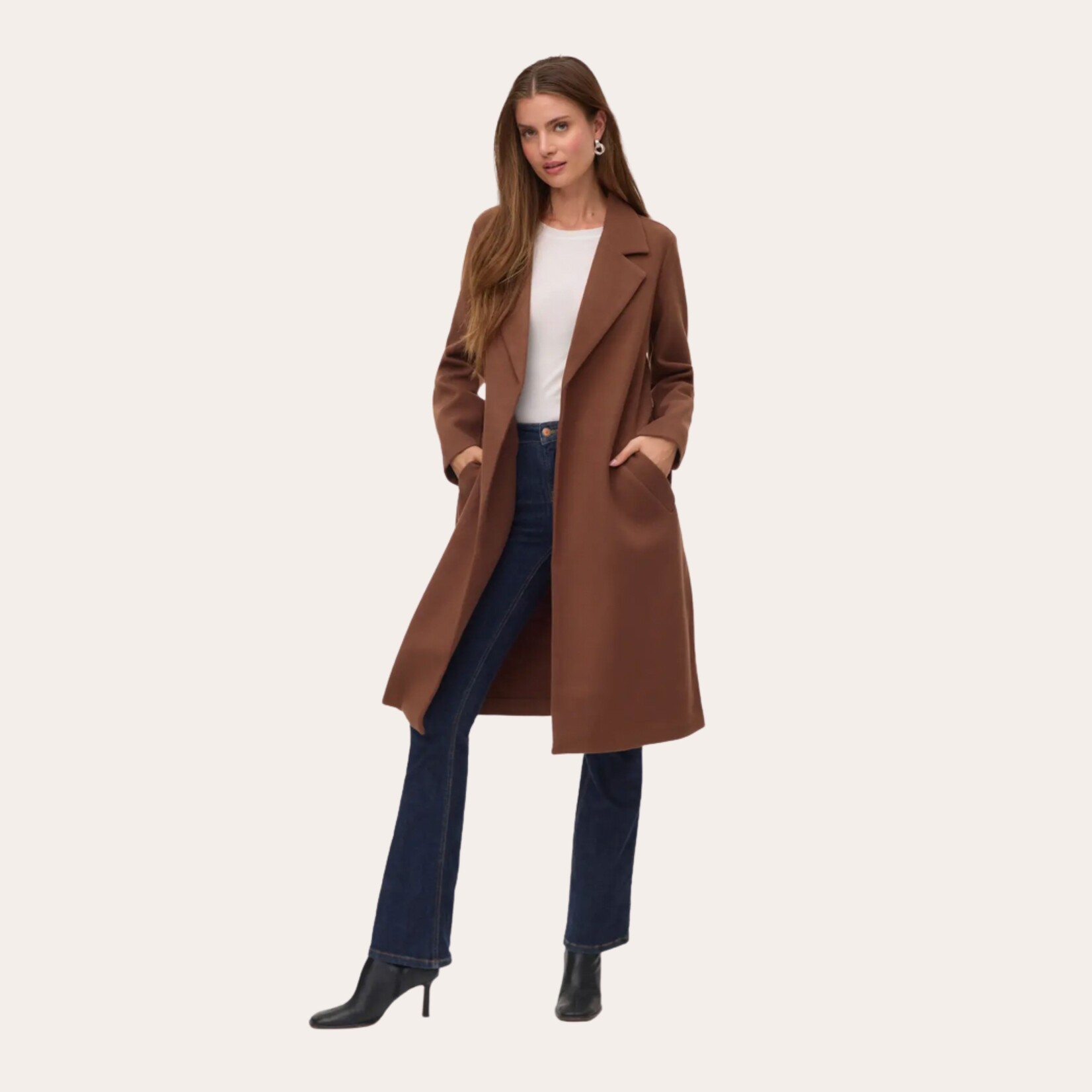 Vero Moda Topaz Long Belted Coat