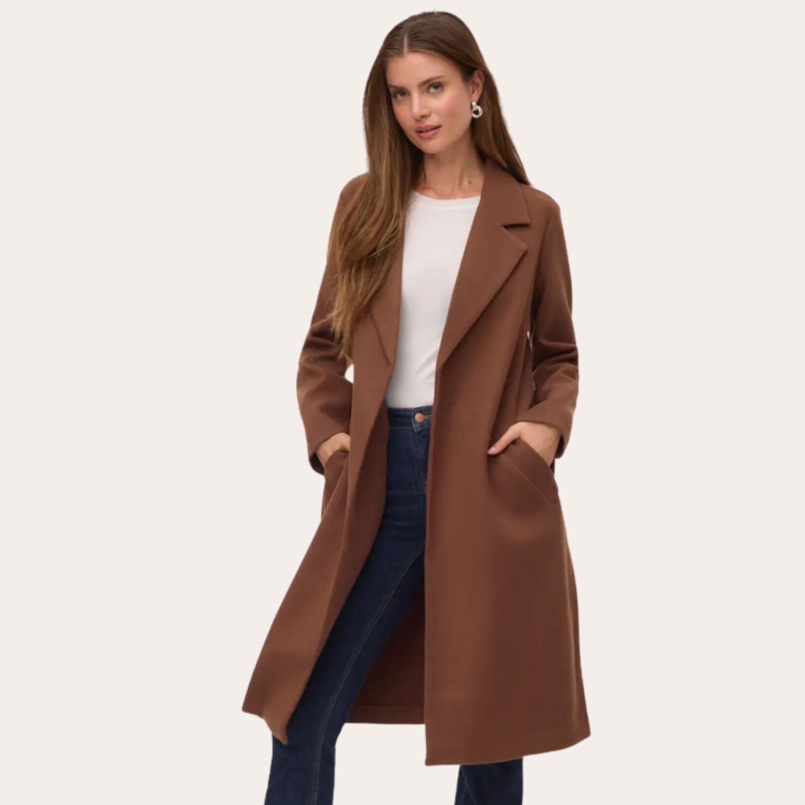 Vero Moda Topaz Long Belted Coat