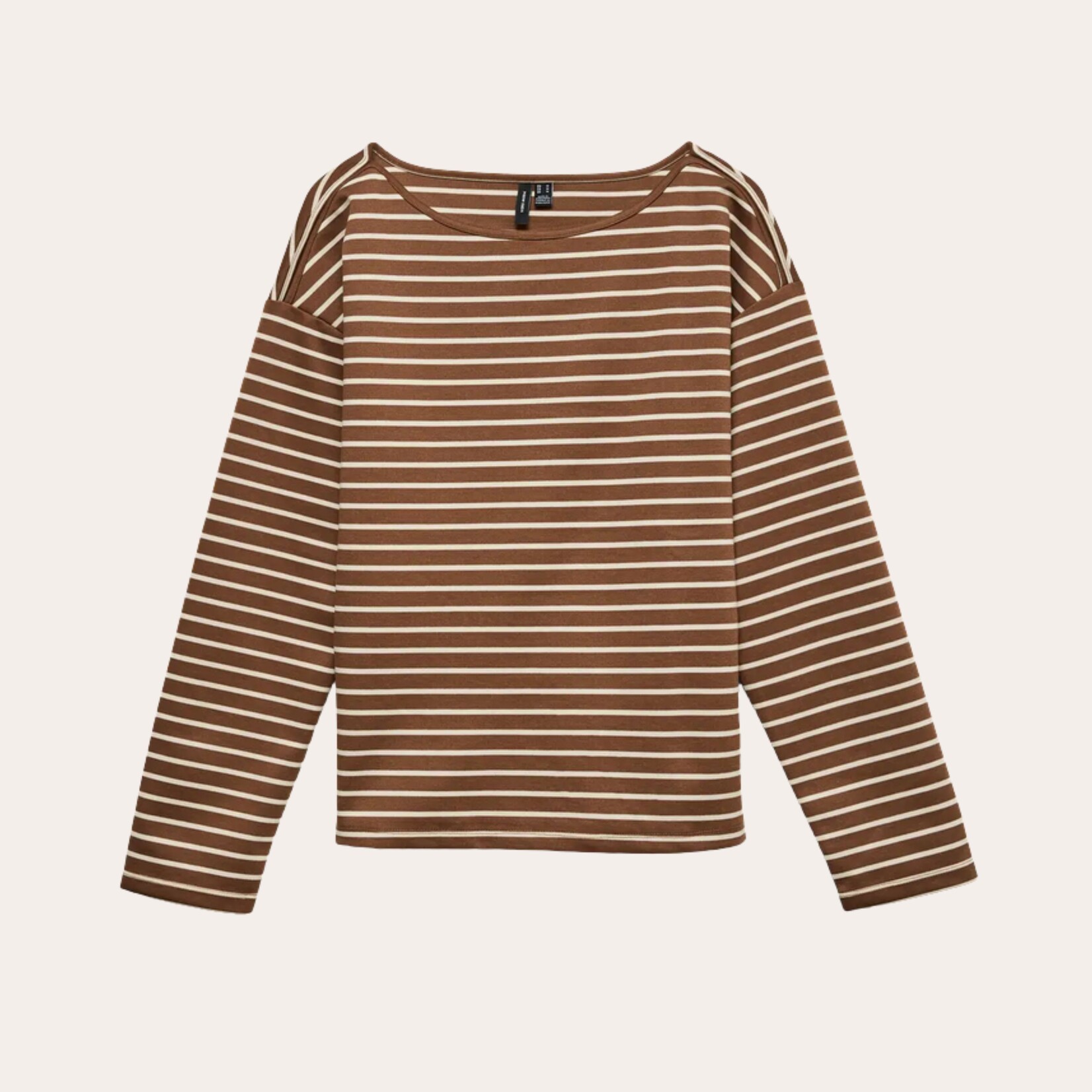 Vero Moda Harvest Stripe Top - Cocoa Brown