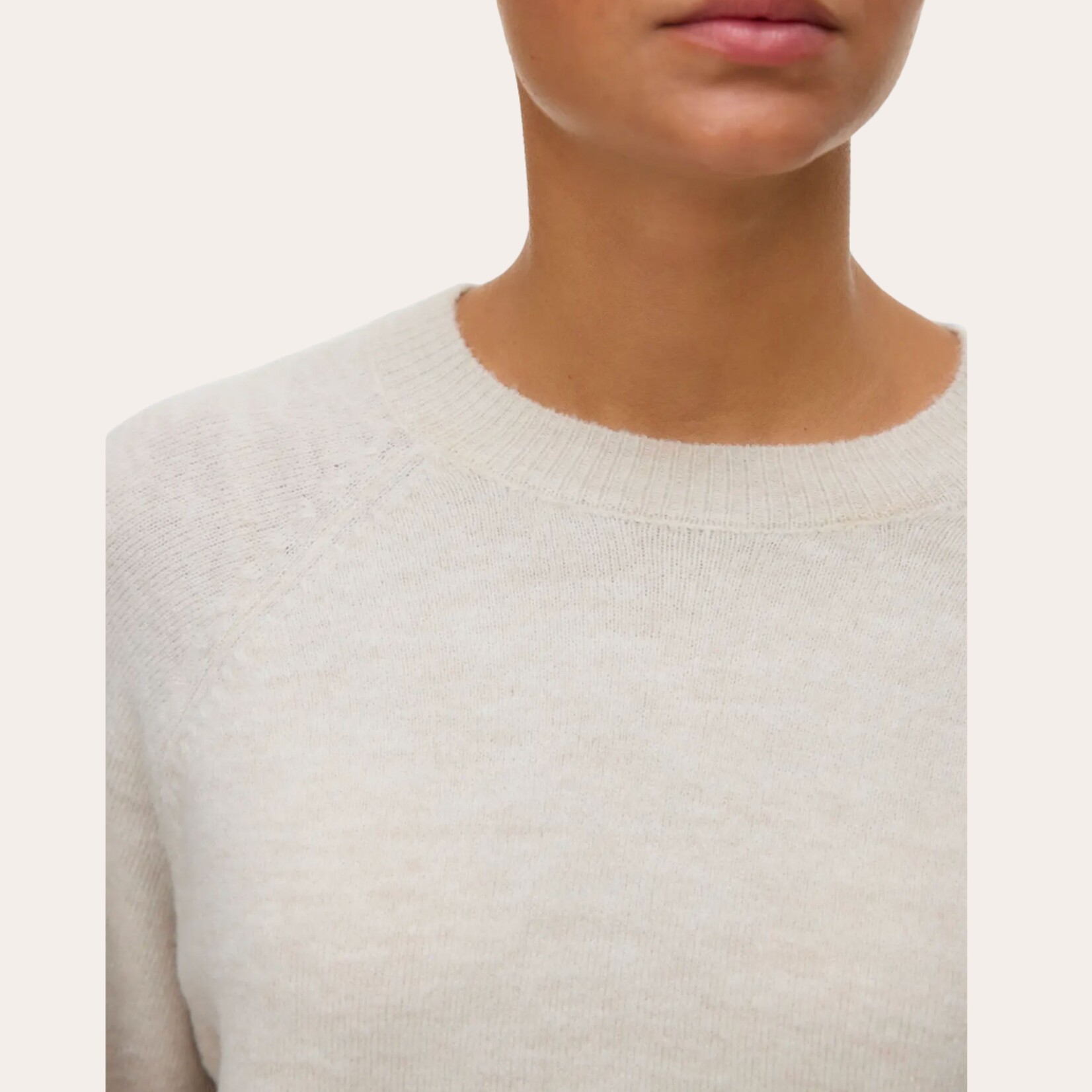 Vero Moda Hazel 3/4 Sleeve Knit - Pumice Stone