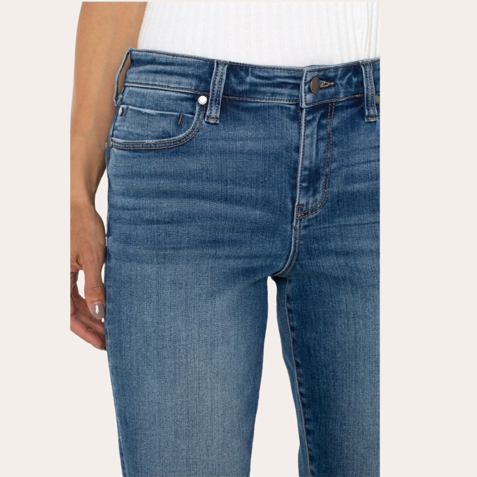 Liverpool Kennedy Crop Straight Leg Denim