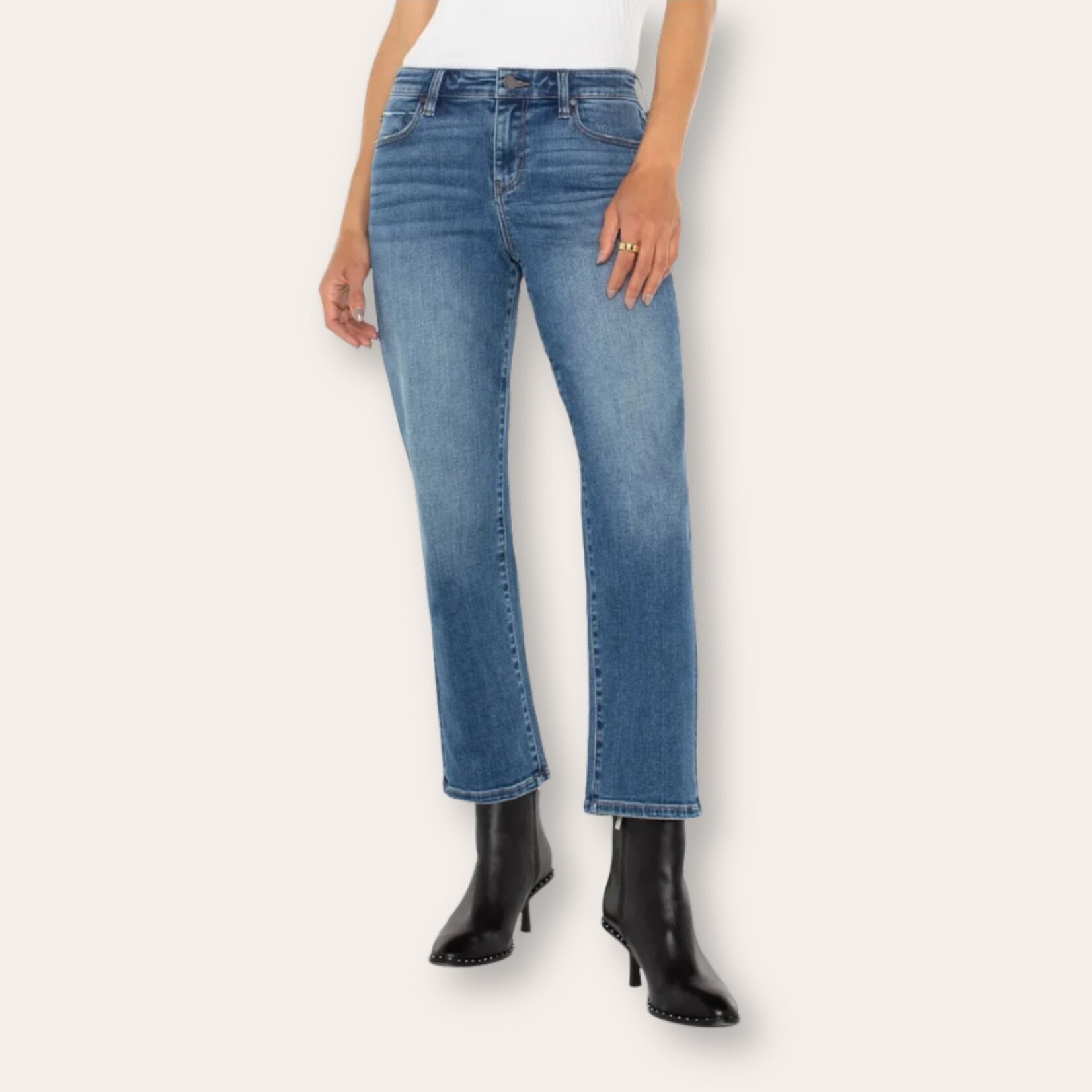 Liverpool Kennedy Crop Straight Leg Denim