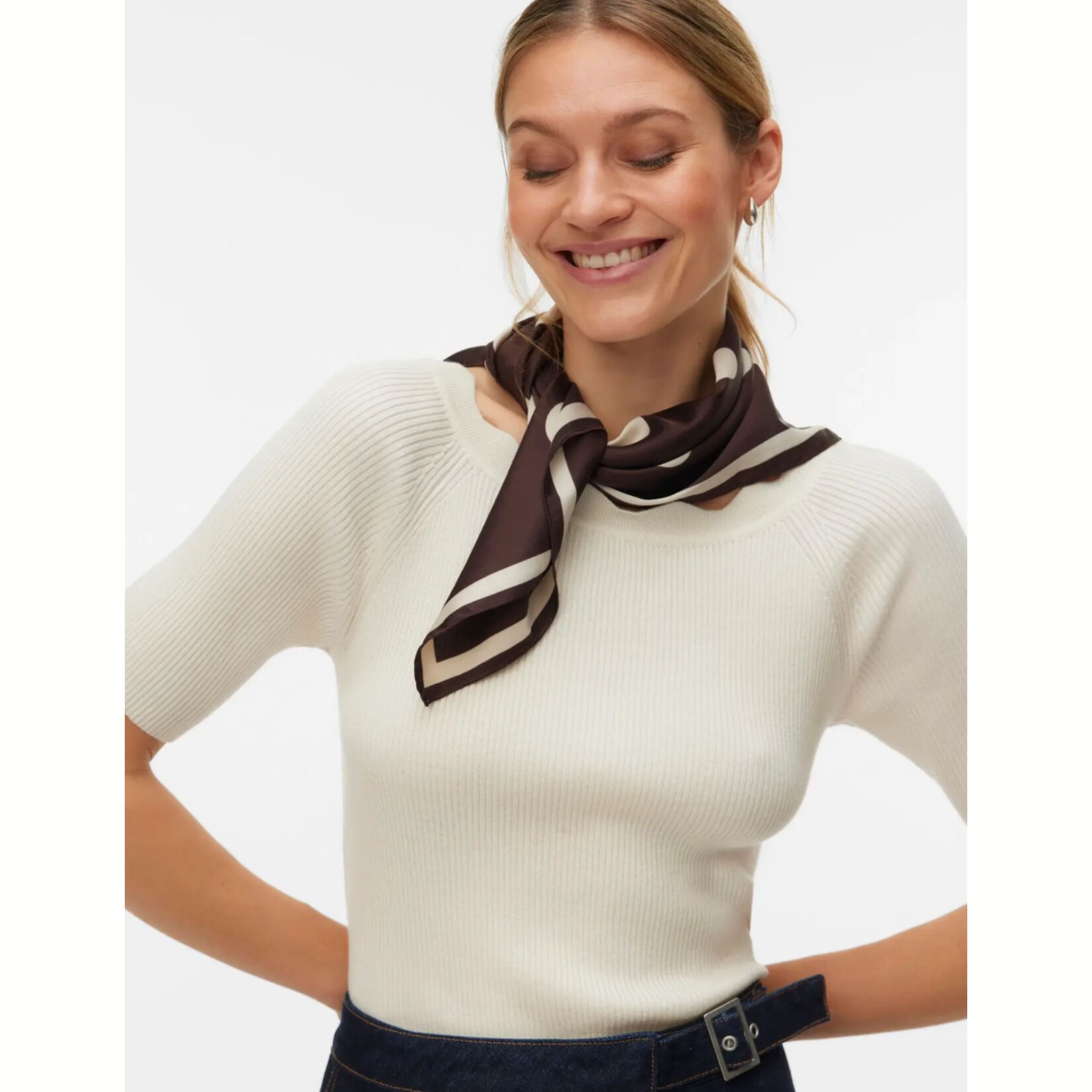 Vero Moda Esme Scalloped Top