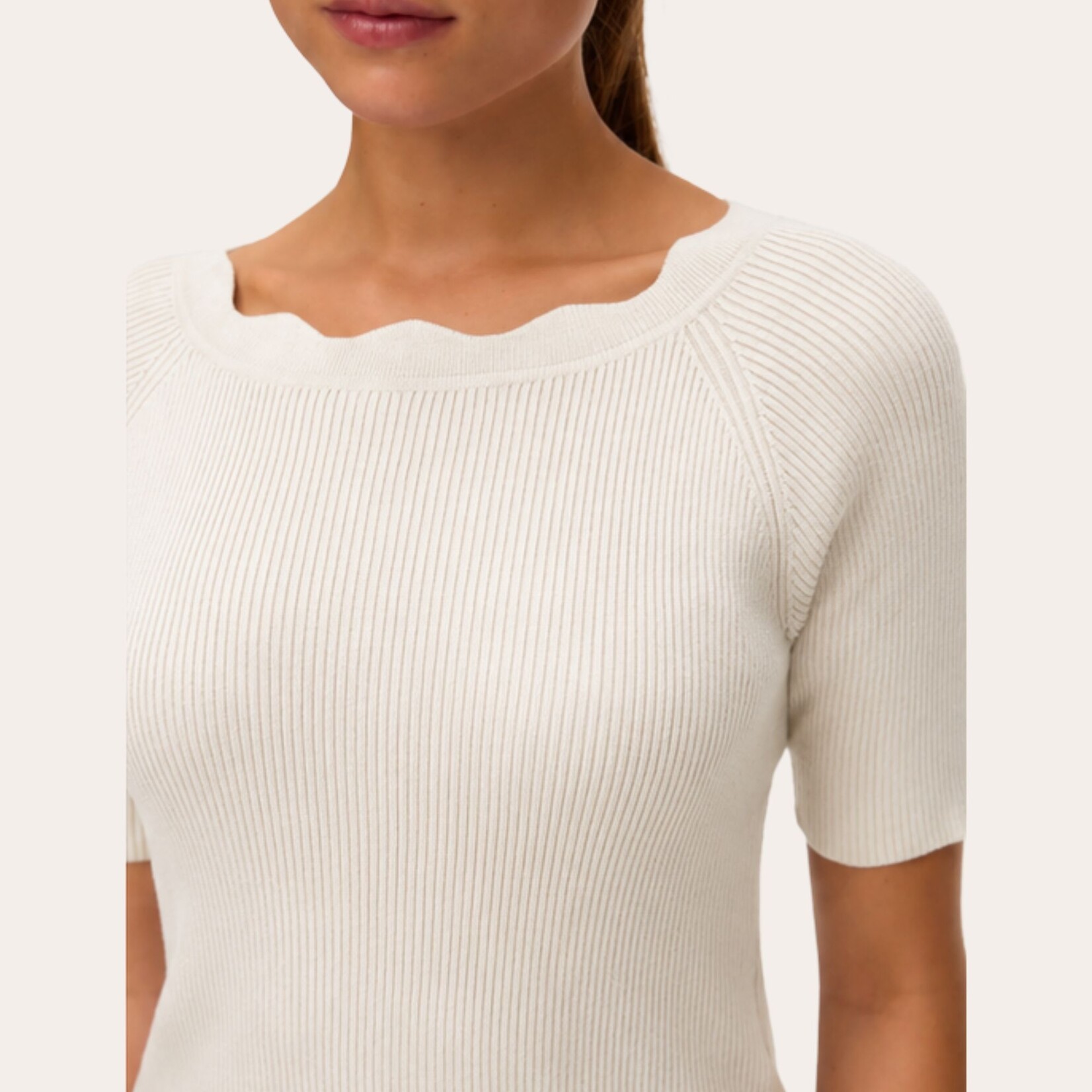 Vero Moda Esme Scalloped Top