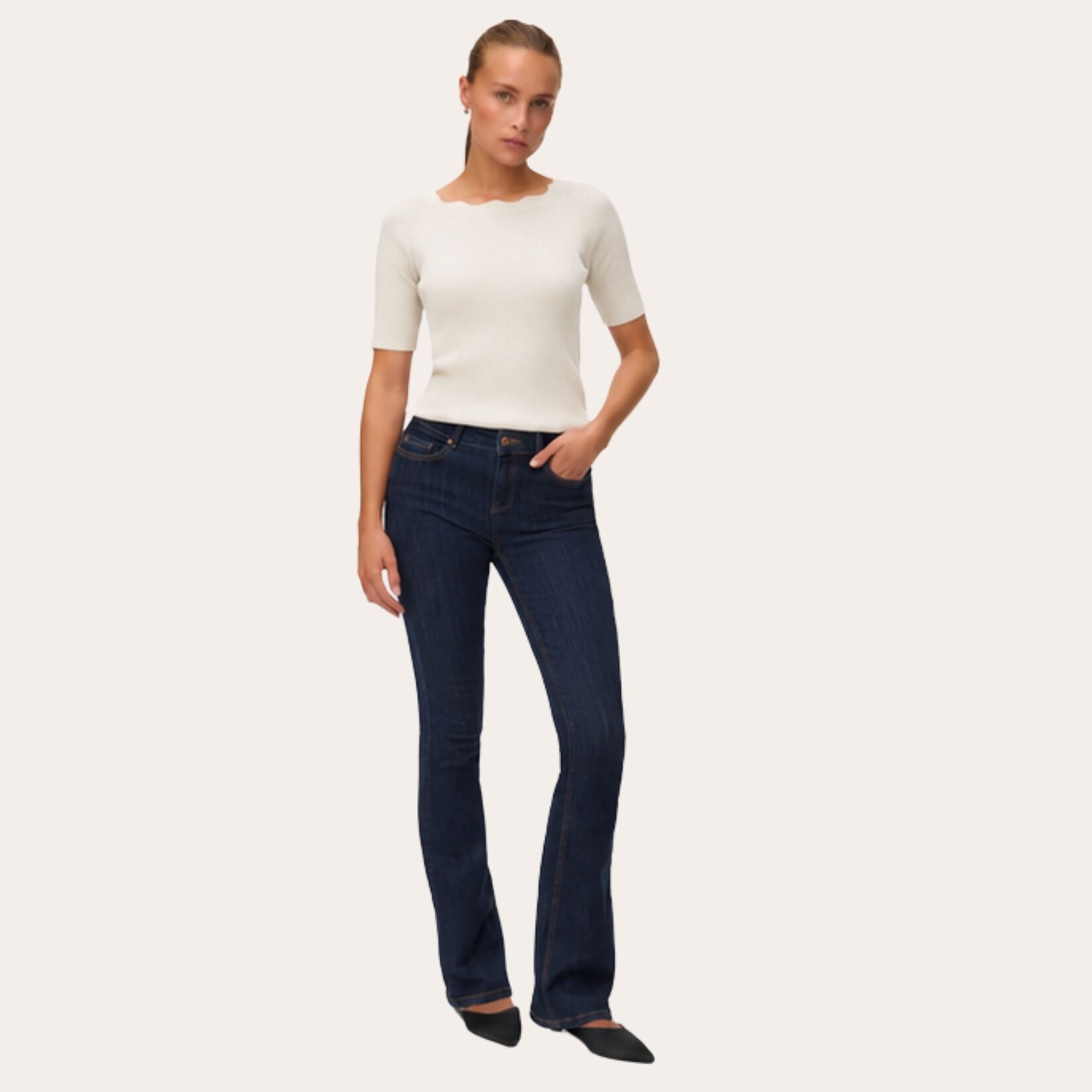 Vero Moda Esme Scalloped Top