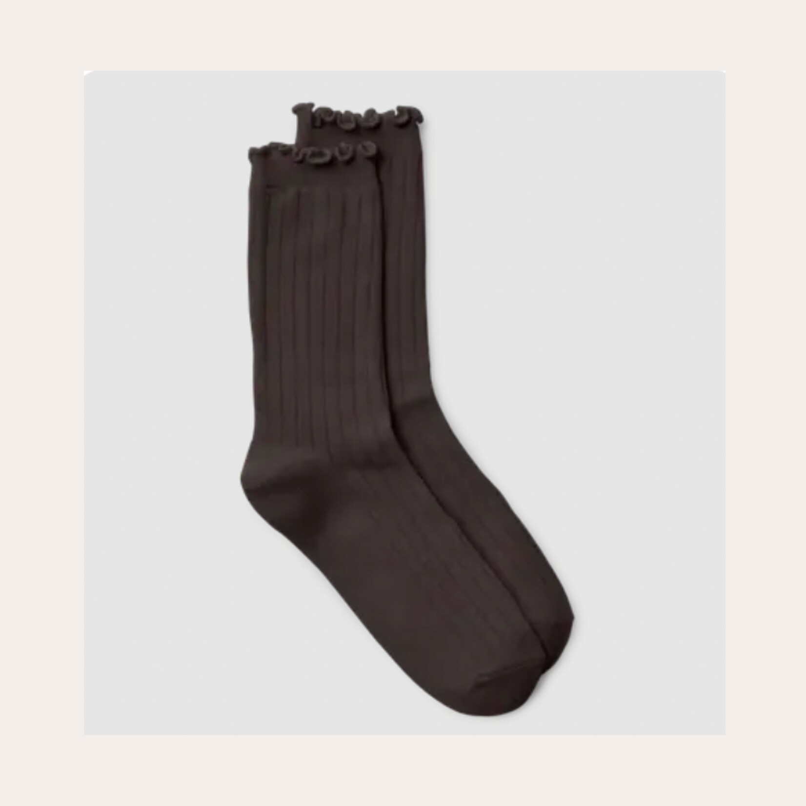 Rory Solid Ruffle Socks