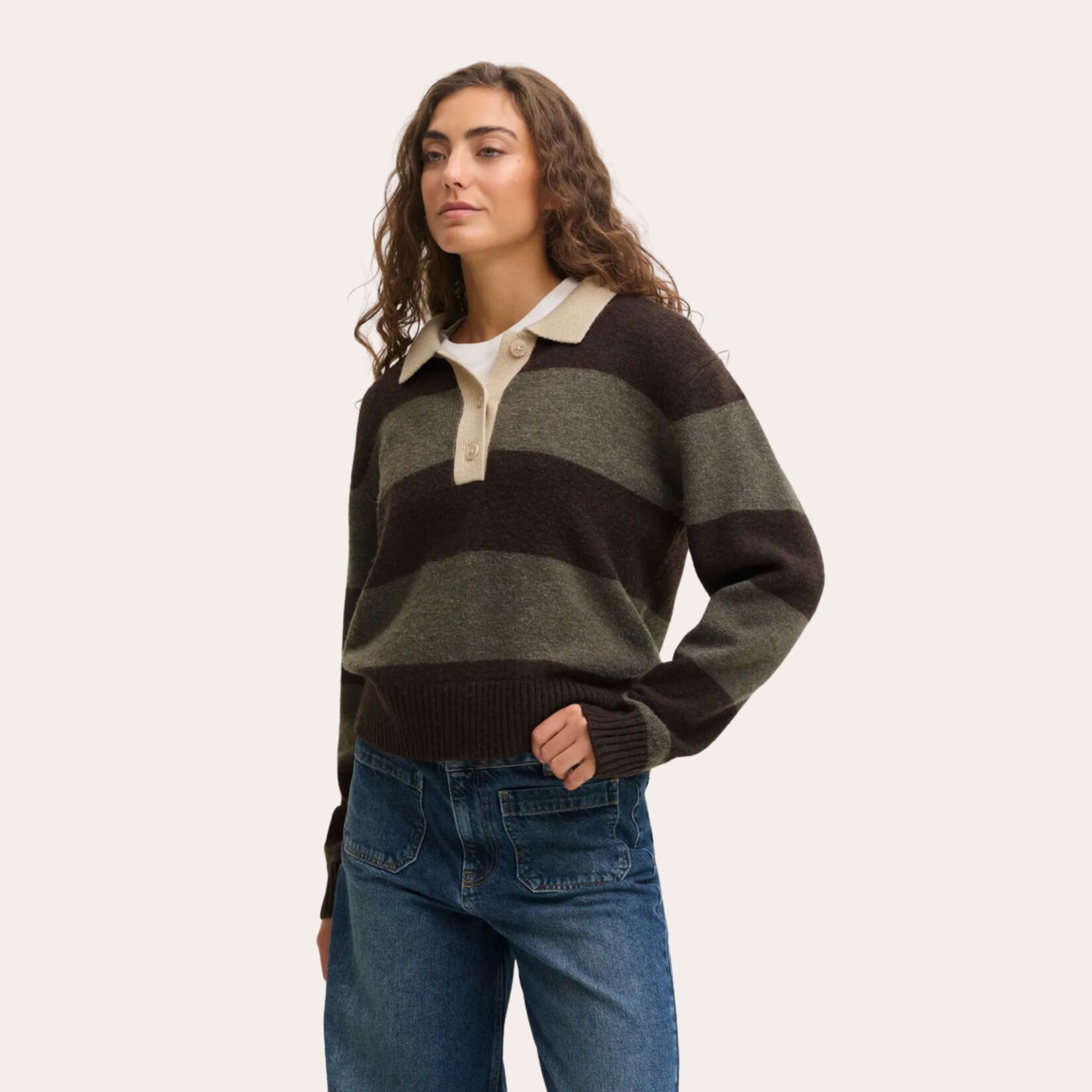 JJXX Everleigh Polo Knit
