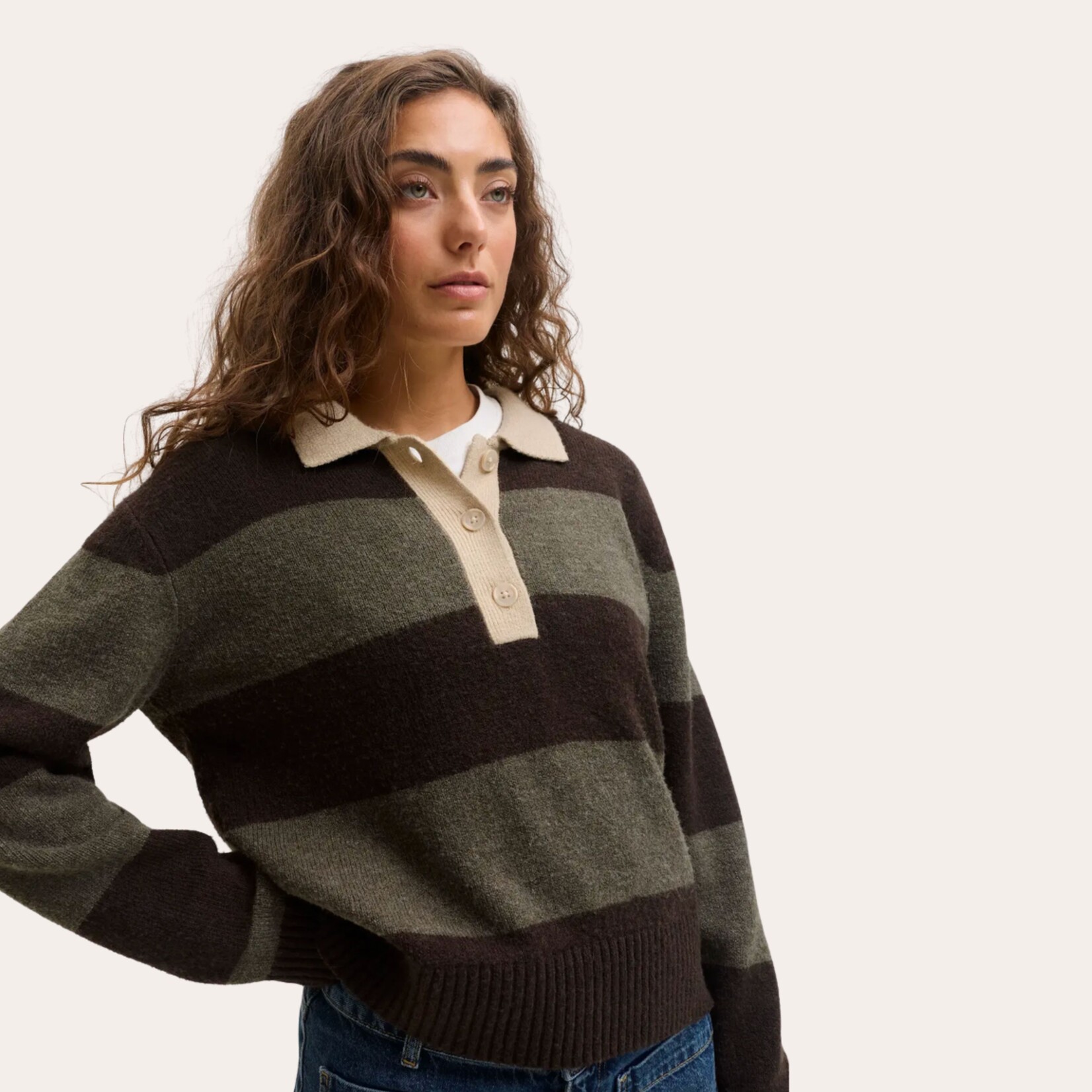JJXX Everleigh Polo Knit