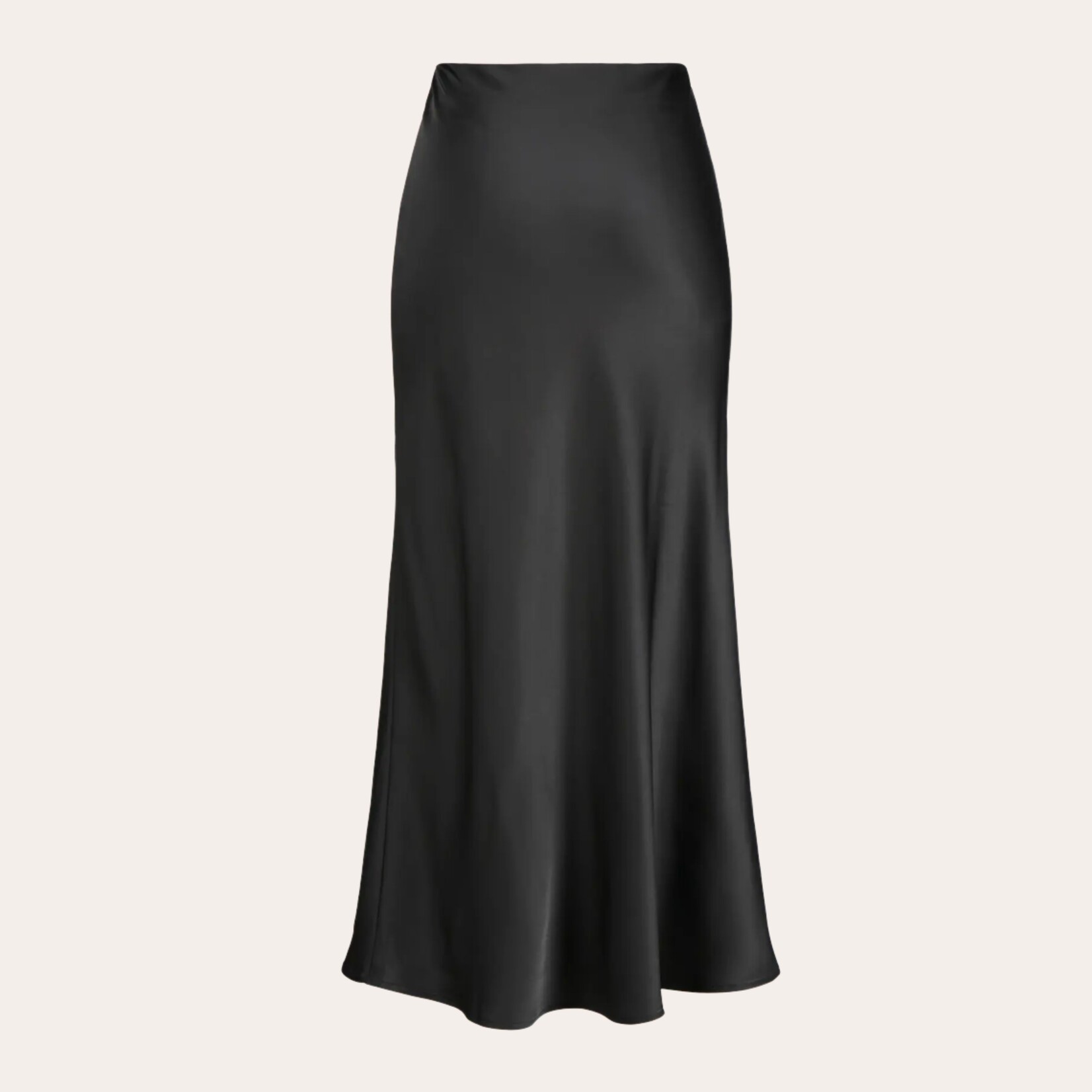 JJXX Greta Satin Maxi Skirt - Black