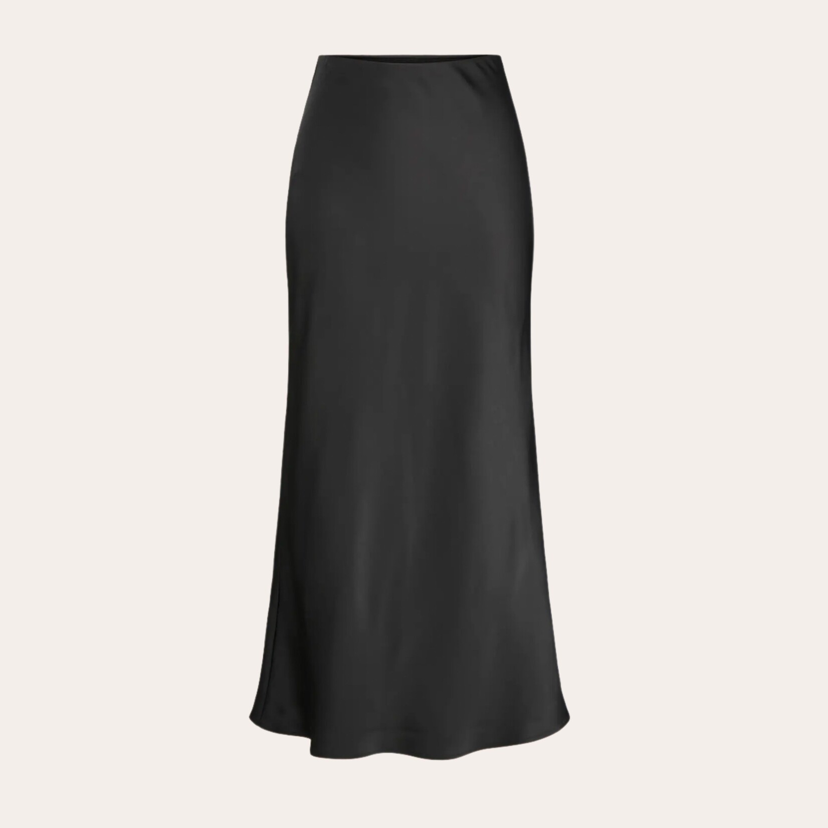 JJXX Greta Satin Maxi Skirt - Black