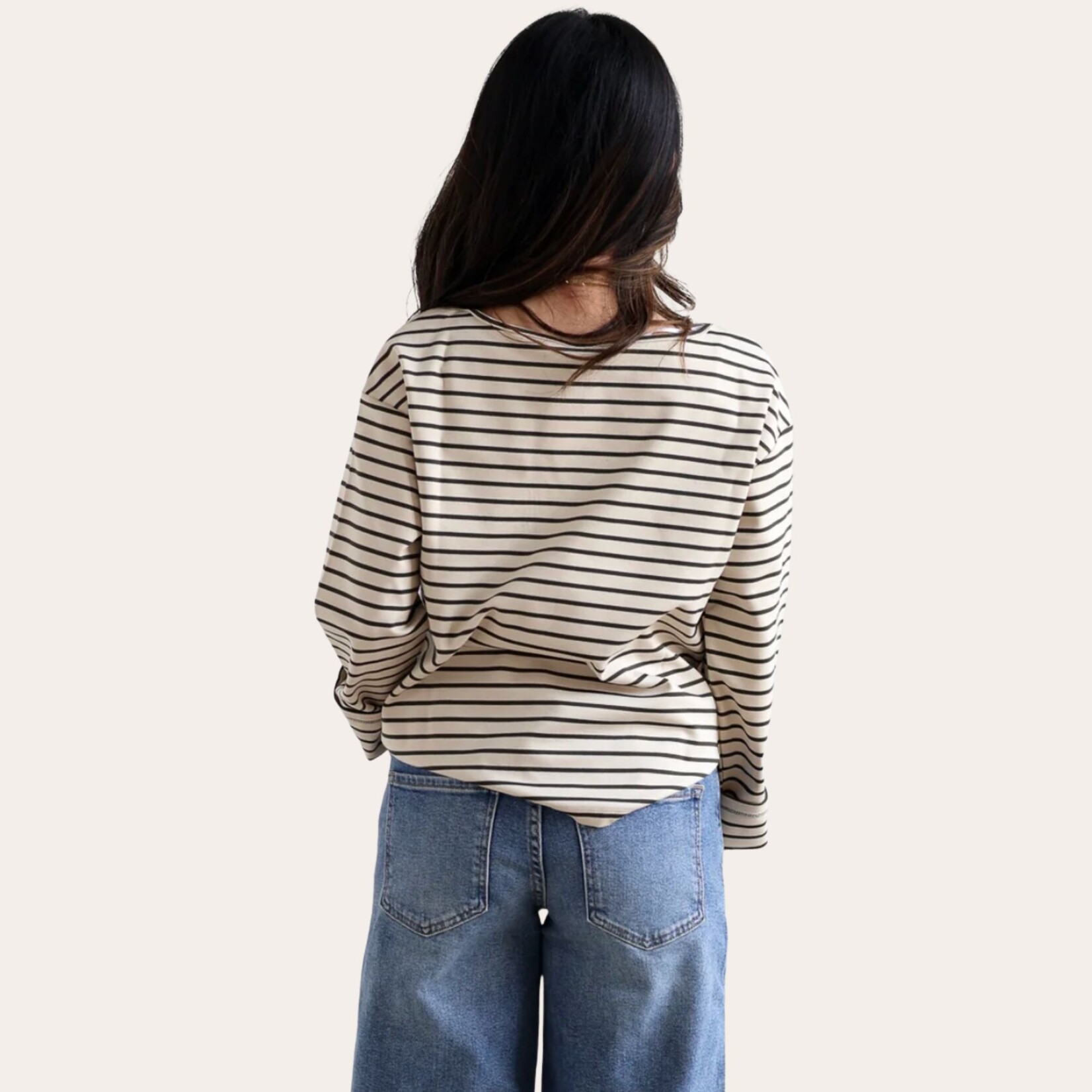 Vero Moda Harvest Stripe Top - Forest Night