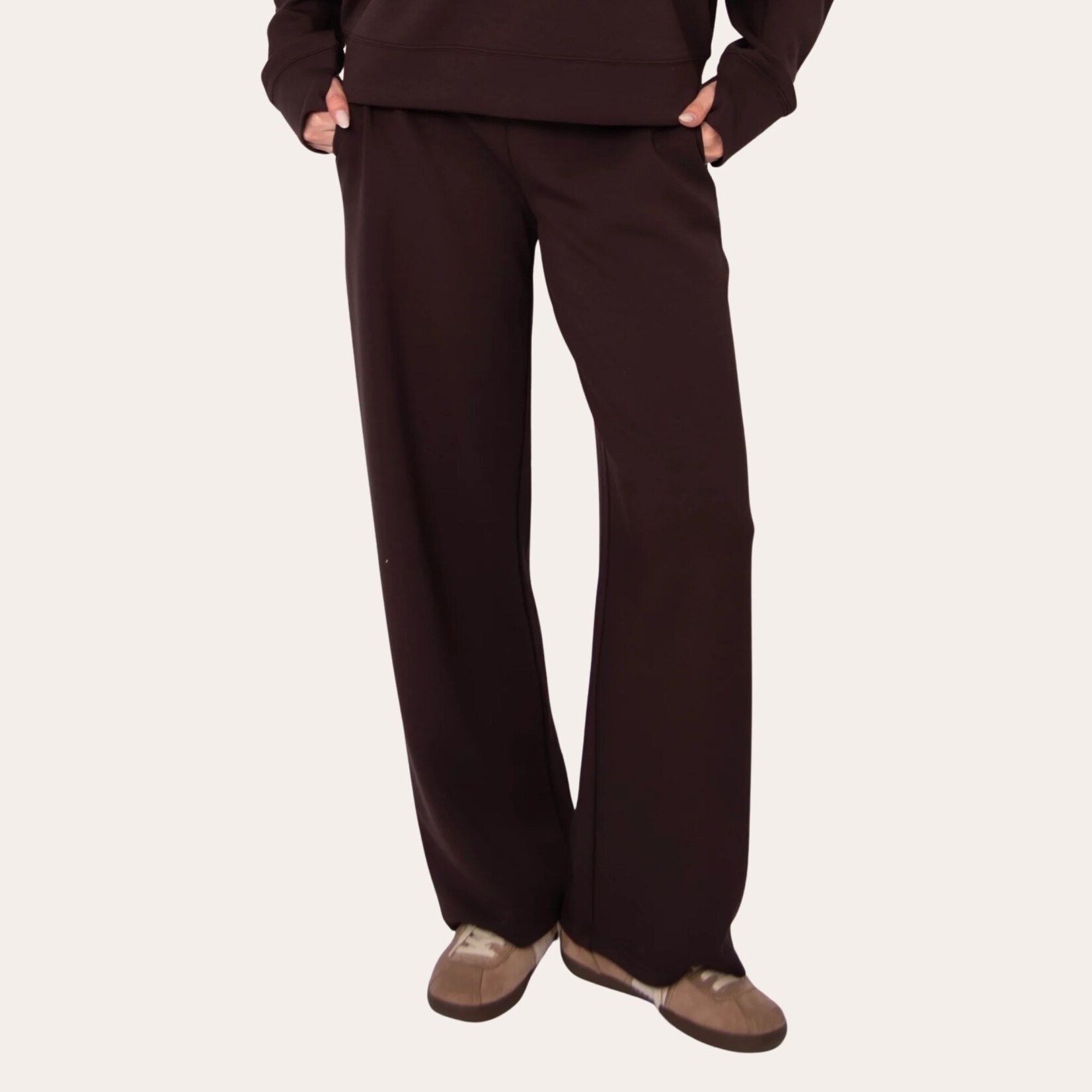 RD Style Libby Soft Knit Pant - Chocolate