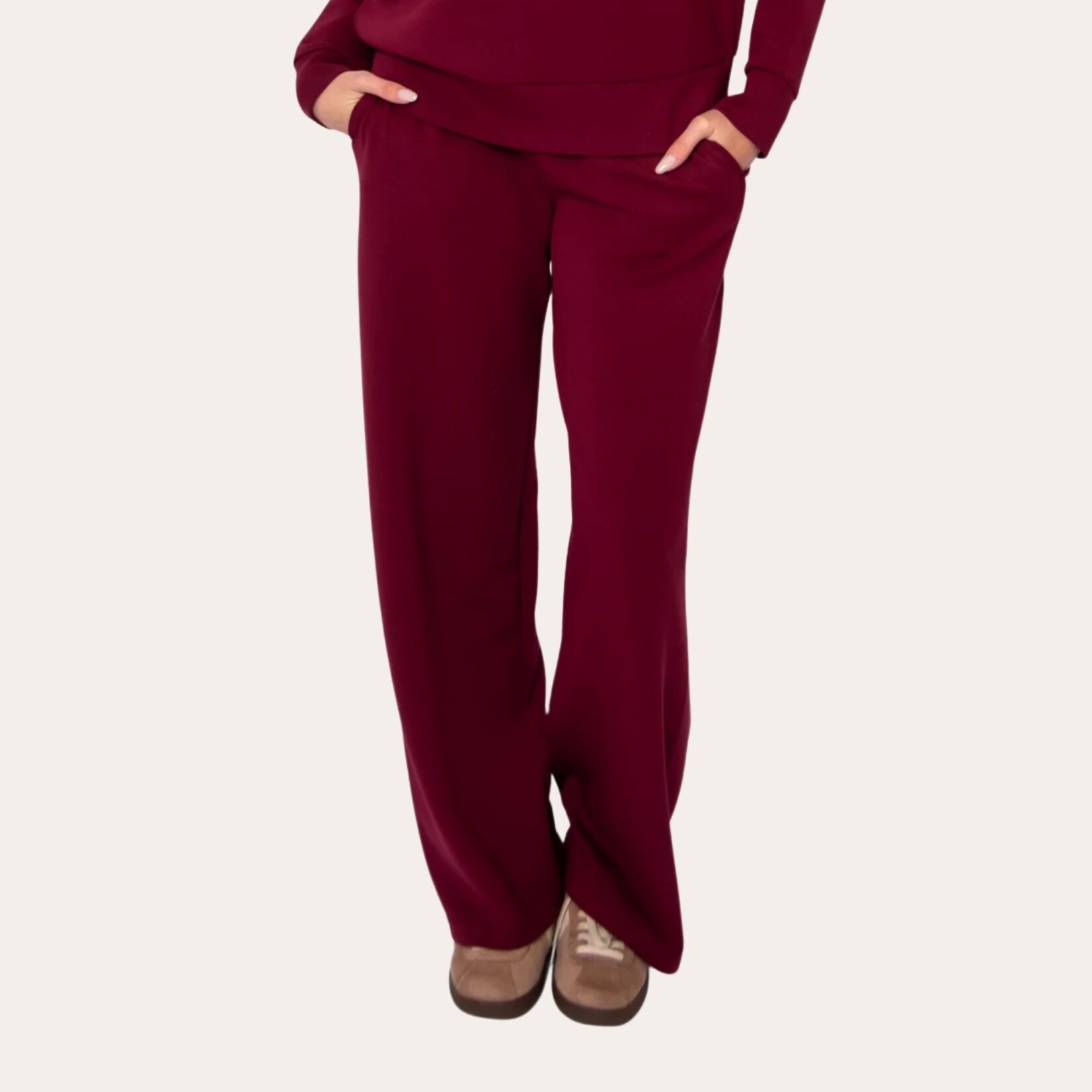 RD Style Libby Soft Knit Pant - Merlot