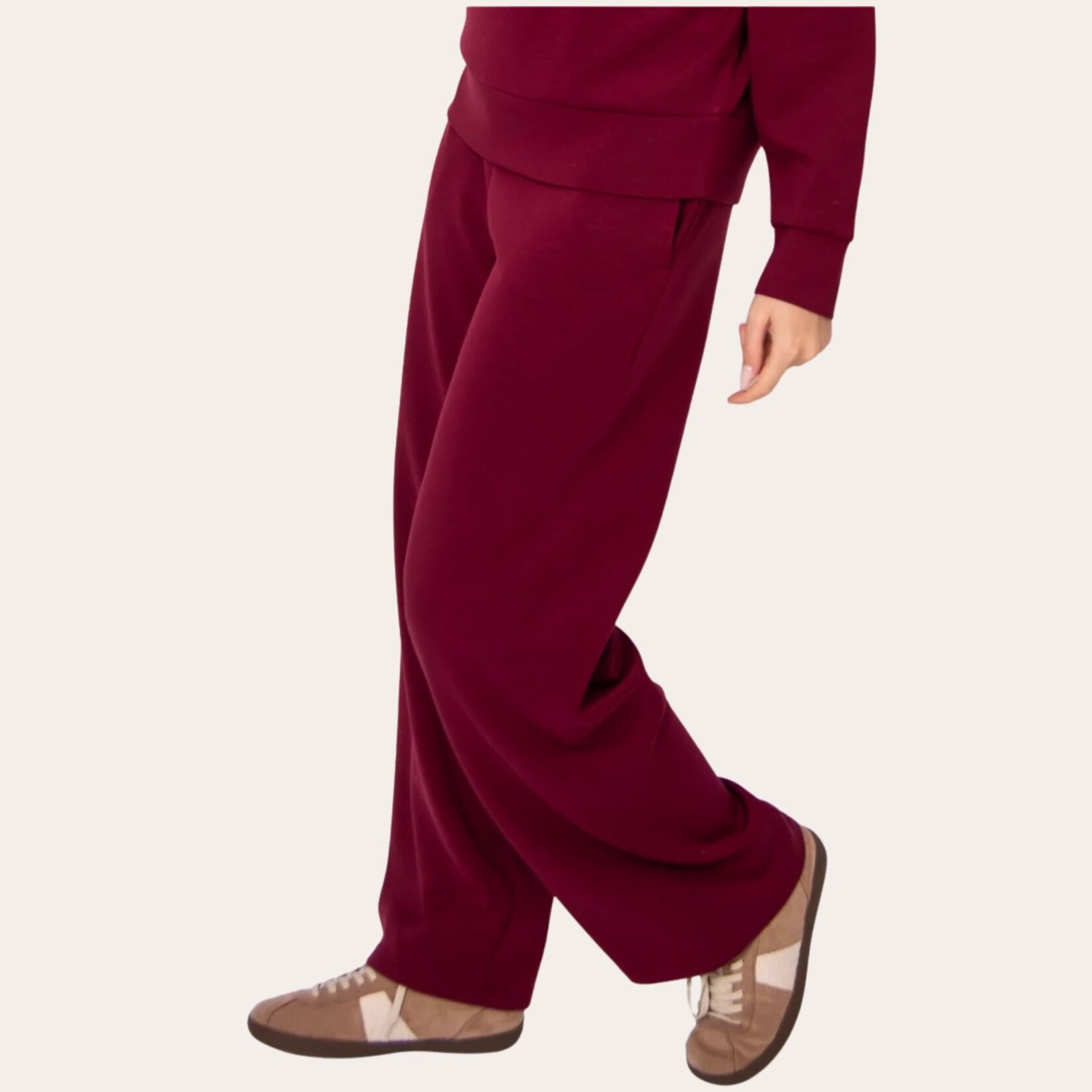 RD Style Libby Soft Knit Pant - Merlot
