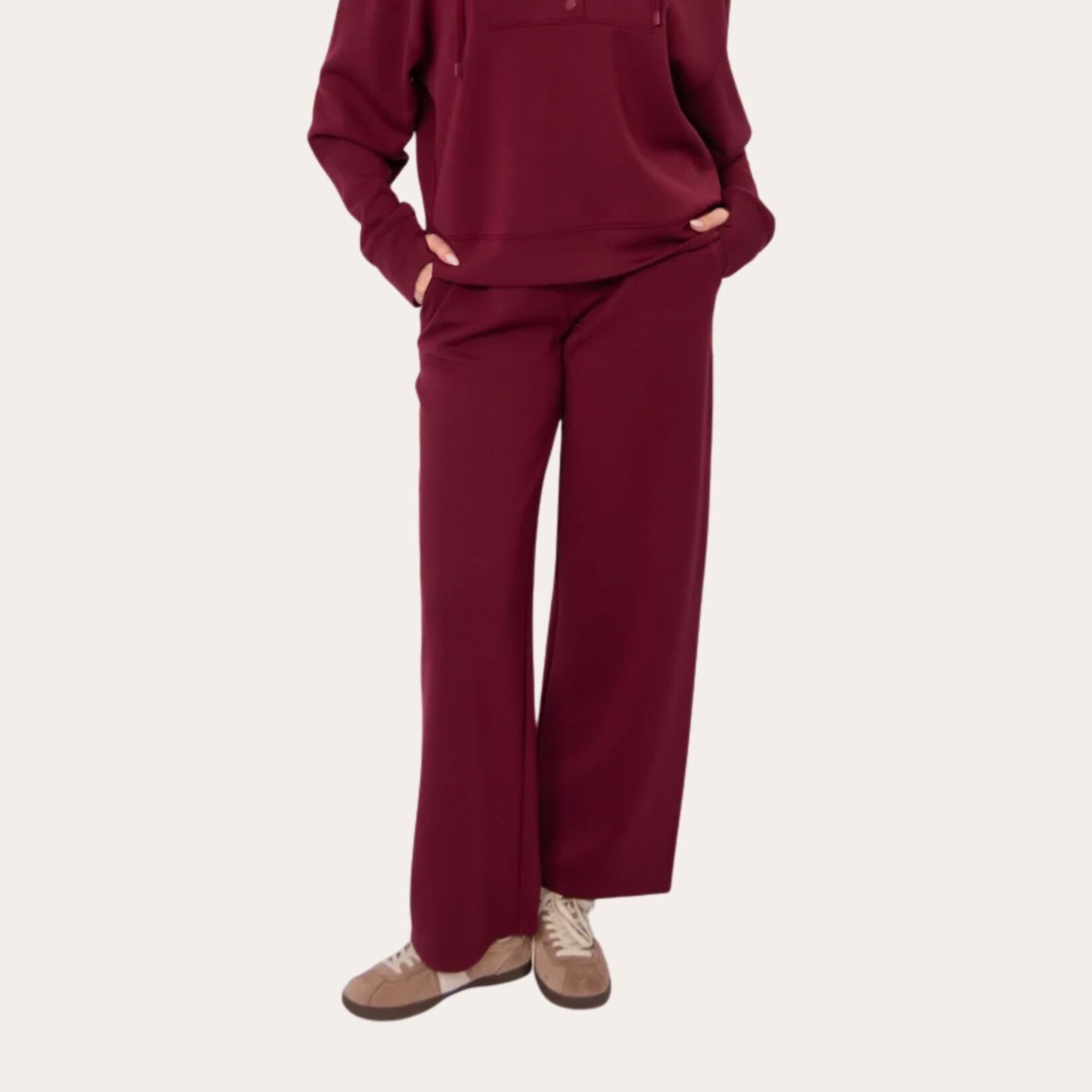 RD Style Libby Soft Knit Pant - Merlot
