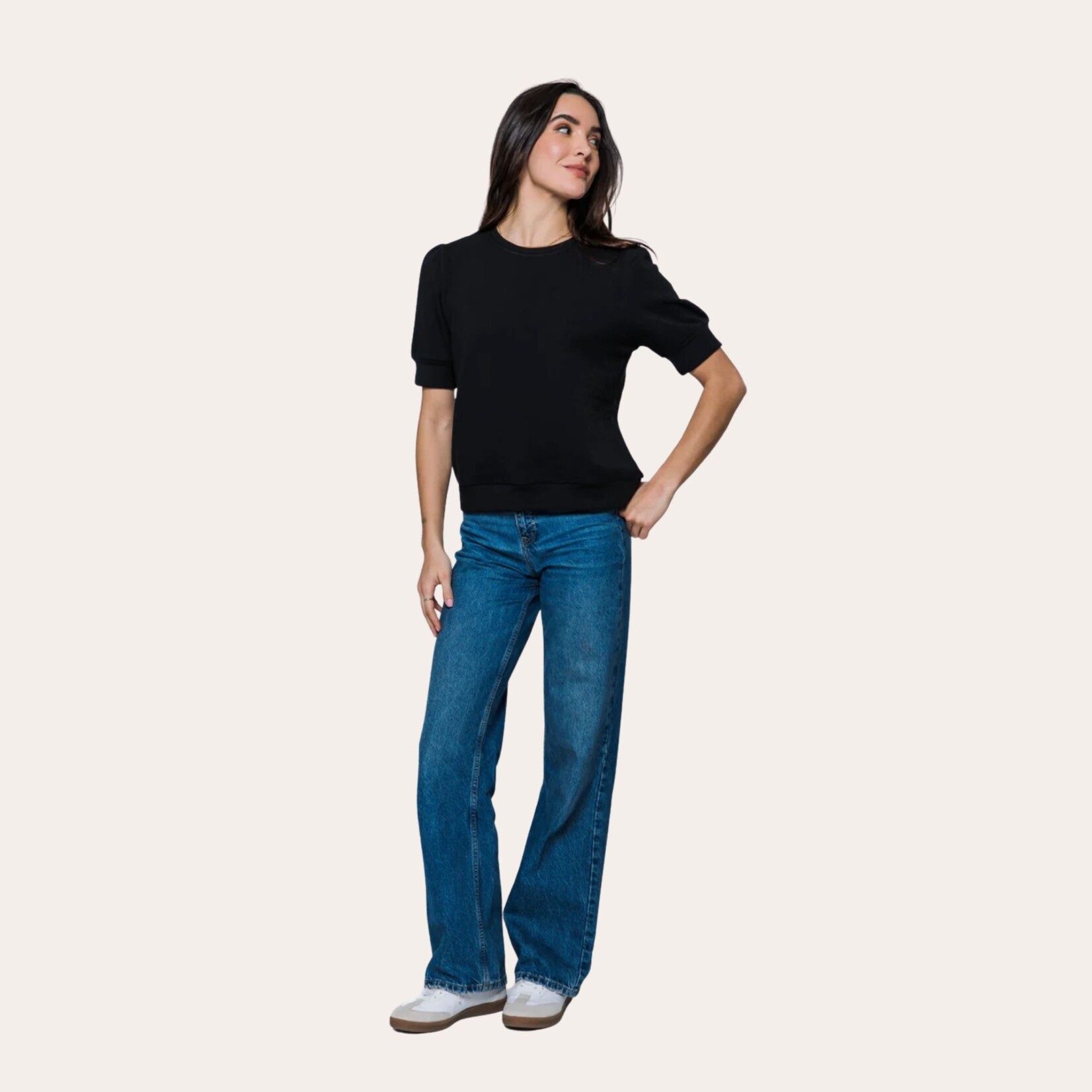 ORB Brynn Luxe Fleece Sweatshirt - Black